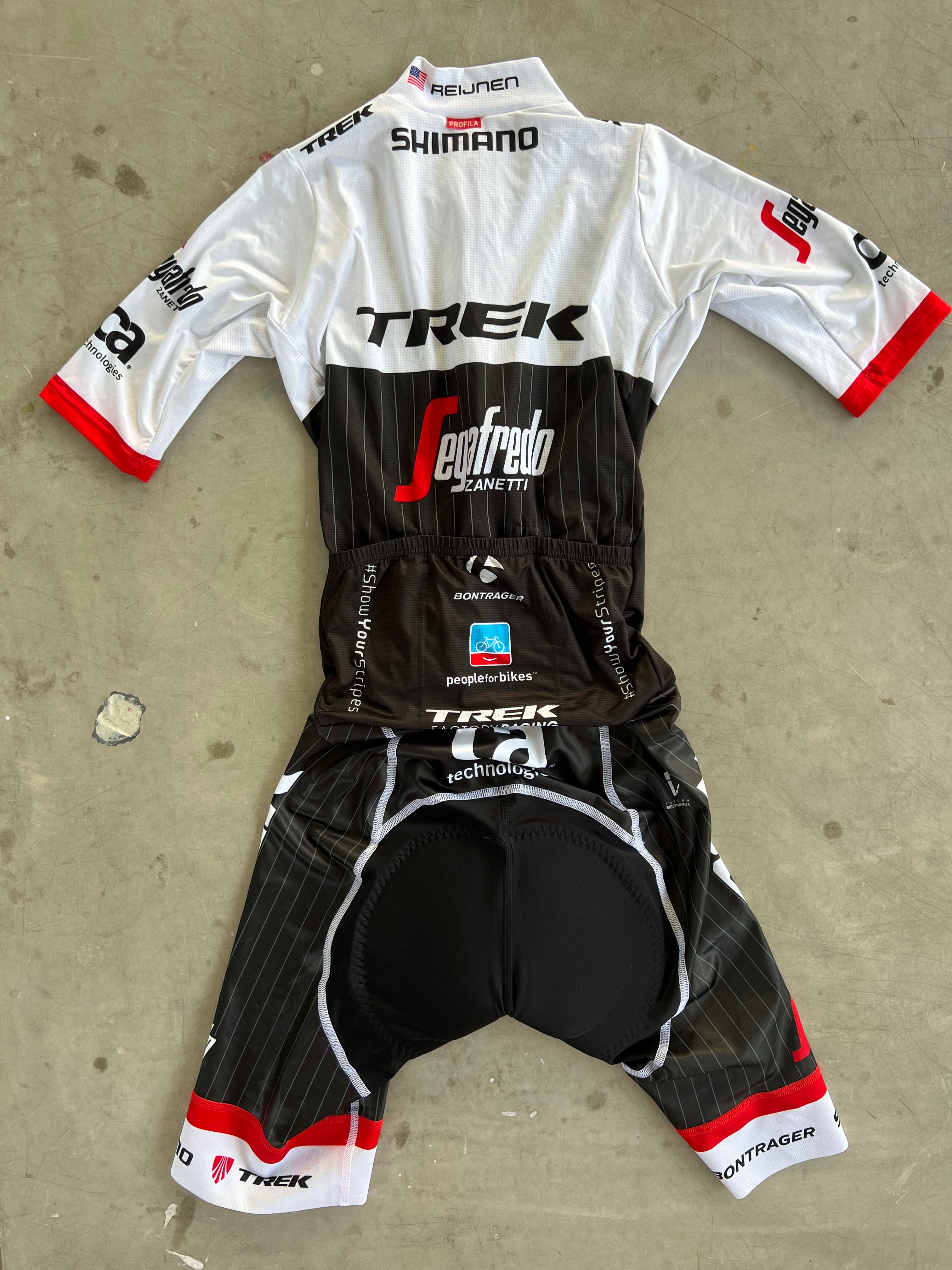 Trek Segafredo | Bontrager Road Suit | White | Rider-Issued Pro Team Kit