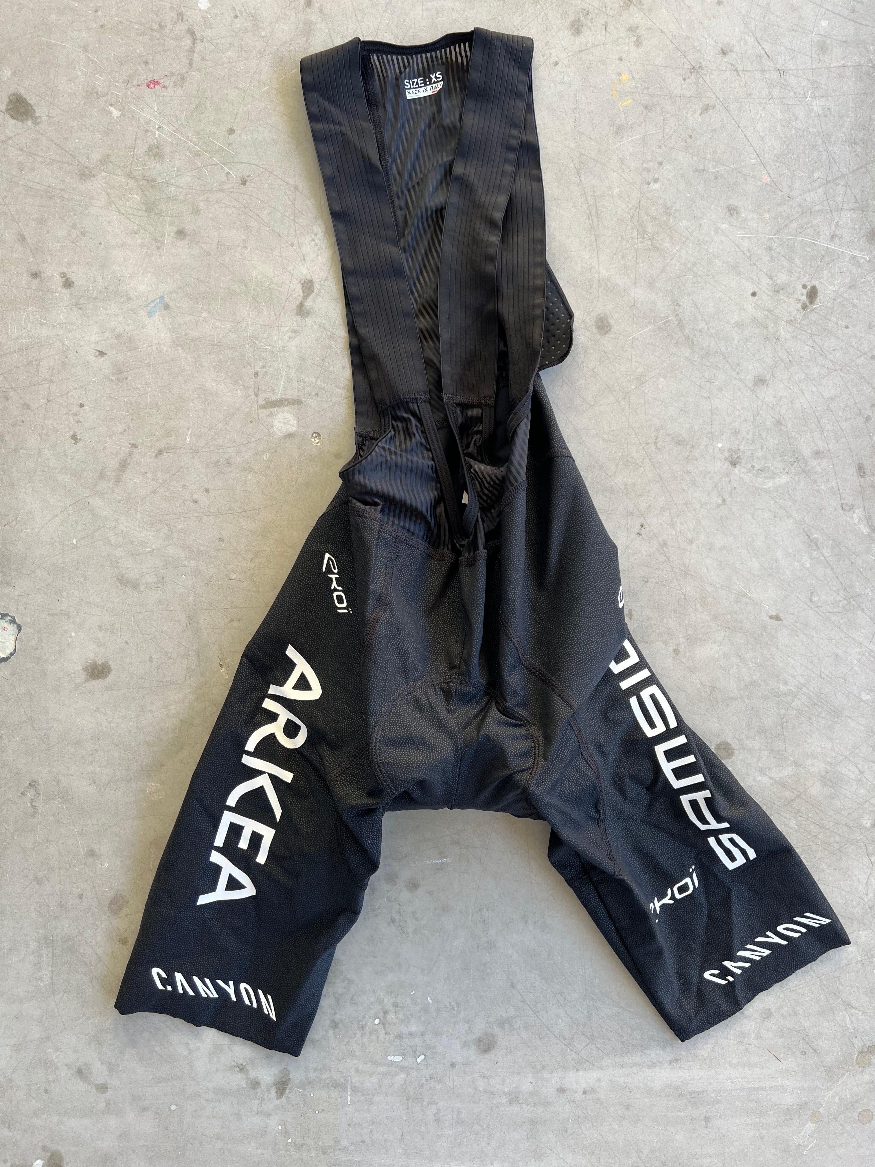 Arkea Samsic | Ekoi Waterproof Bib Shorts | Black | Rider-Issued Pro Team Kit