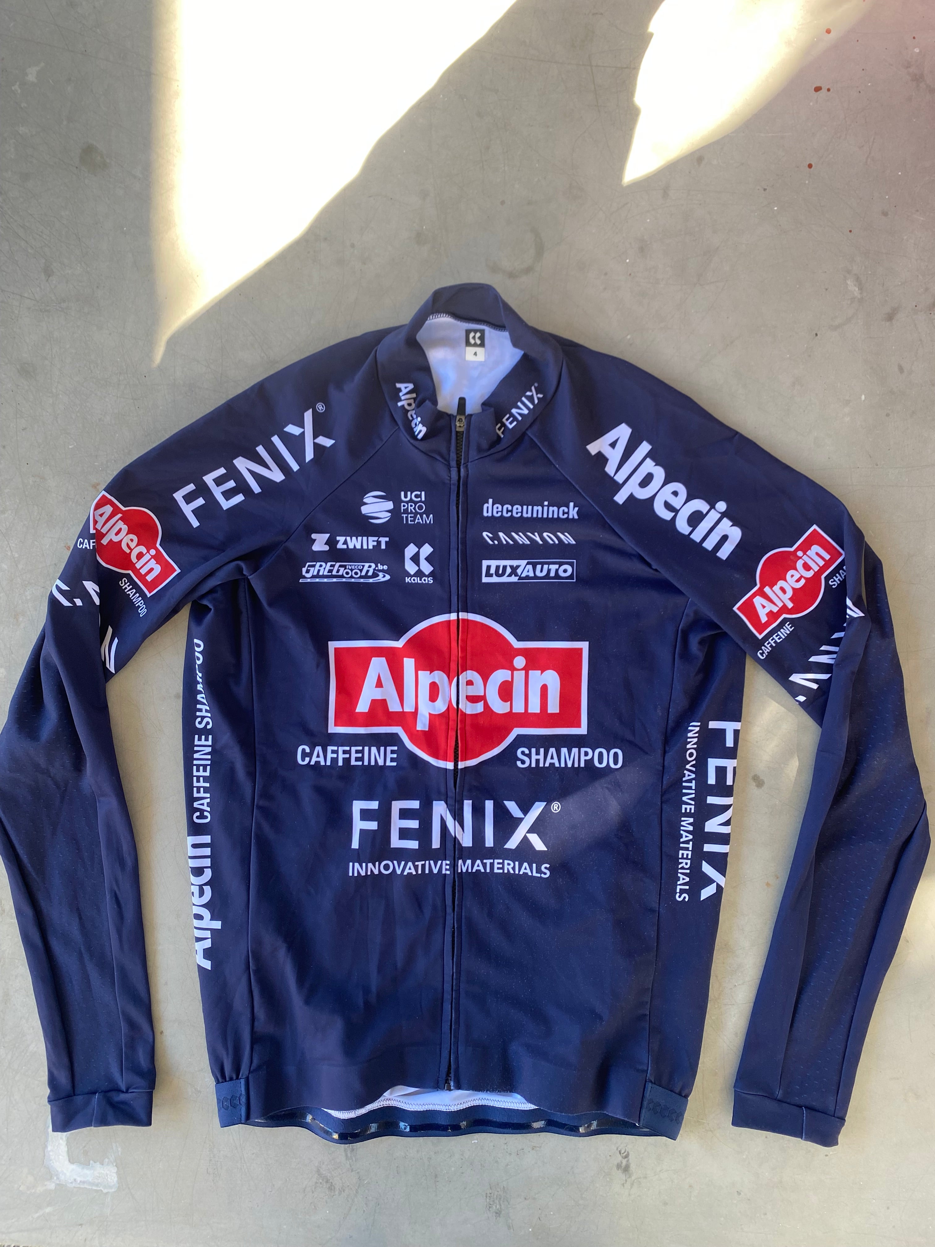 Alpecin Fenix Men | Kalas Winter Bundle - Thermal Jersey, Gilet, Bibs, Leg Warmers, etc. | M/L | Rider-Issued Pro Team Kit