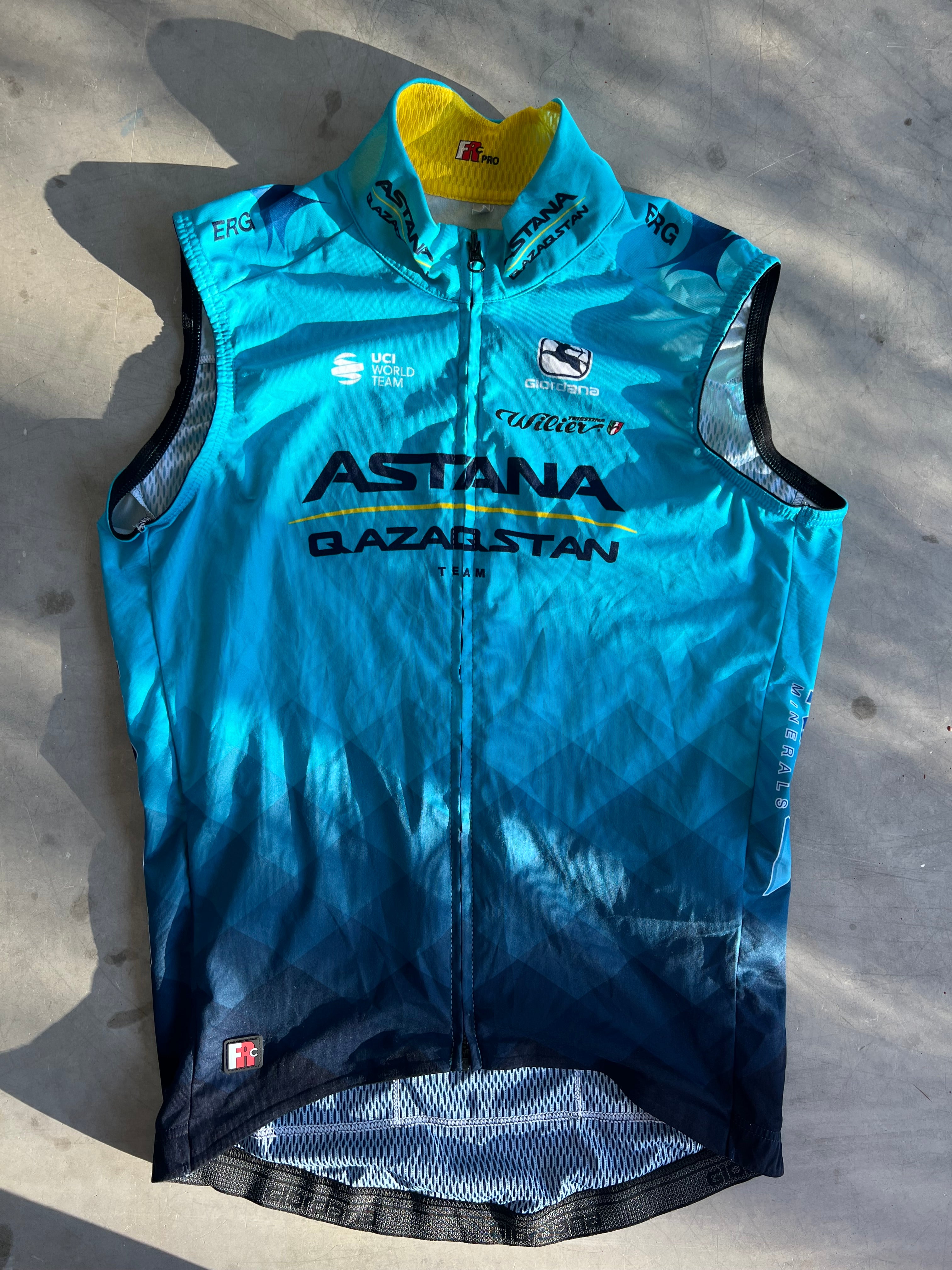 Astana | Giordana Bundle - Jersey, Bibs, Gilet | S | Rider-Issued Pro Team Kit