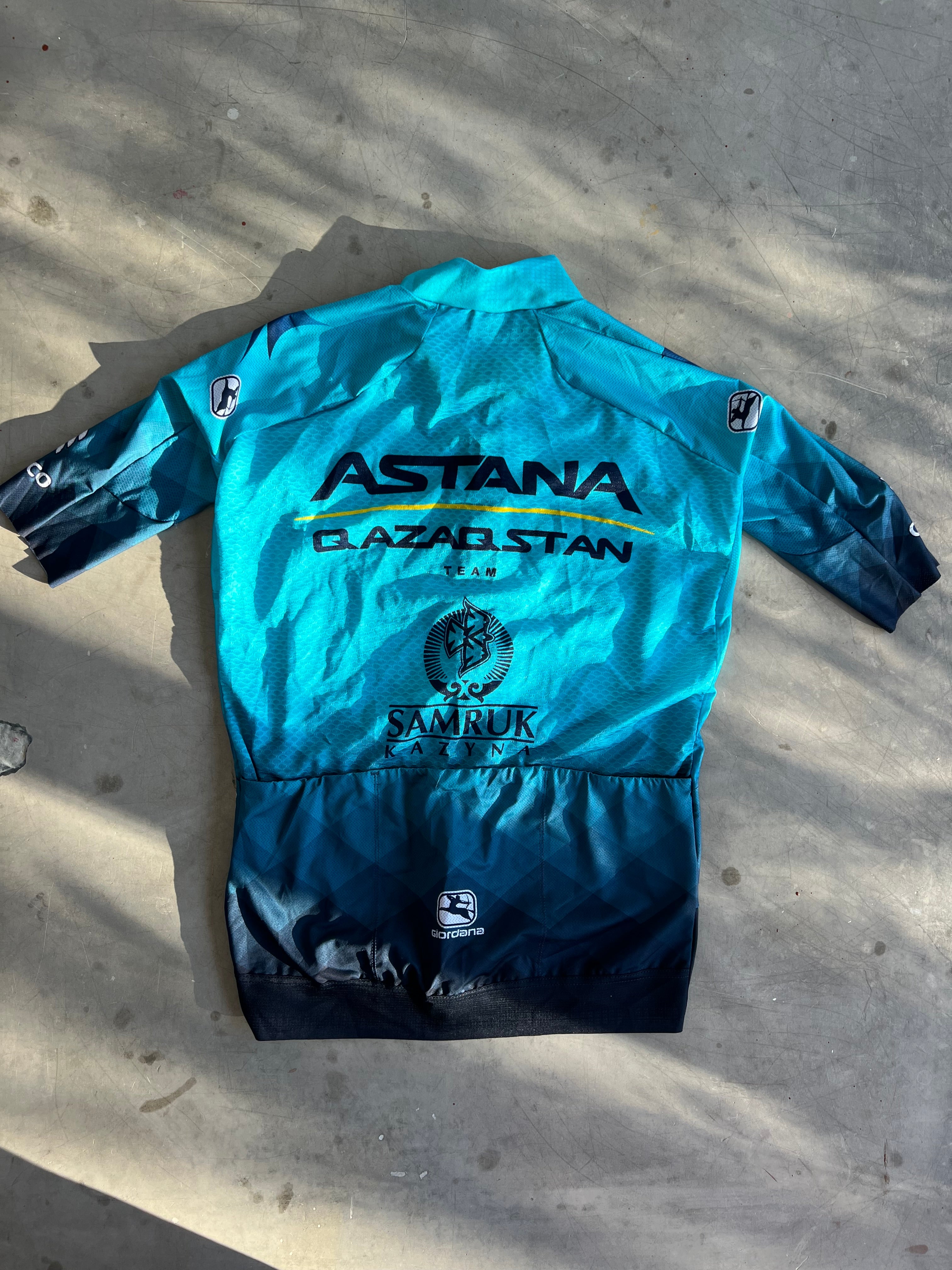 Astana | Giordana Bundle - Jersey, Bibs, Gilet | S | Rider-Issued Pro Team Kit