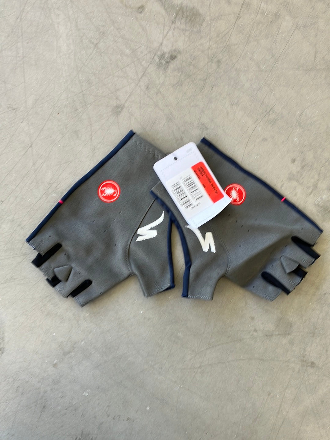 Gloves Mitts team Issued Competizione | Castelli | Blue | Quick-Step Alpha Vinyl / Soudal | Pro Cycling Kit