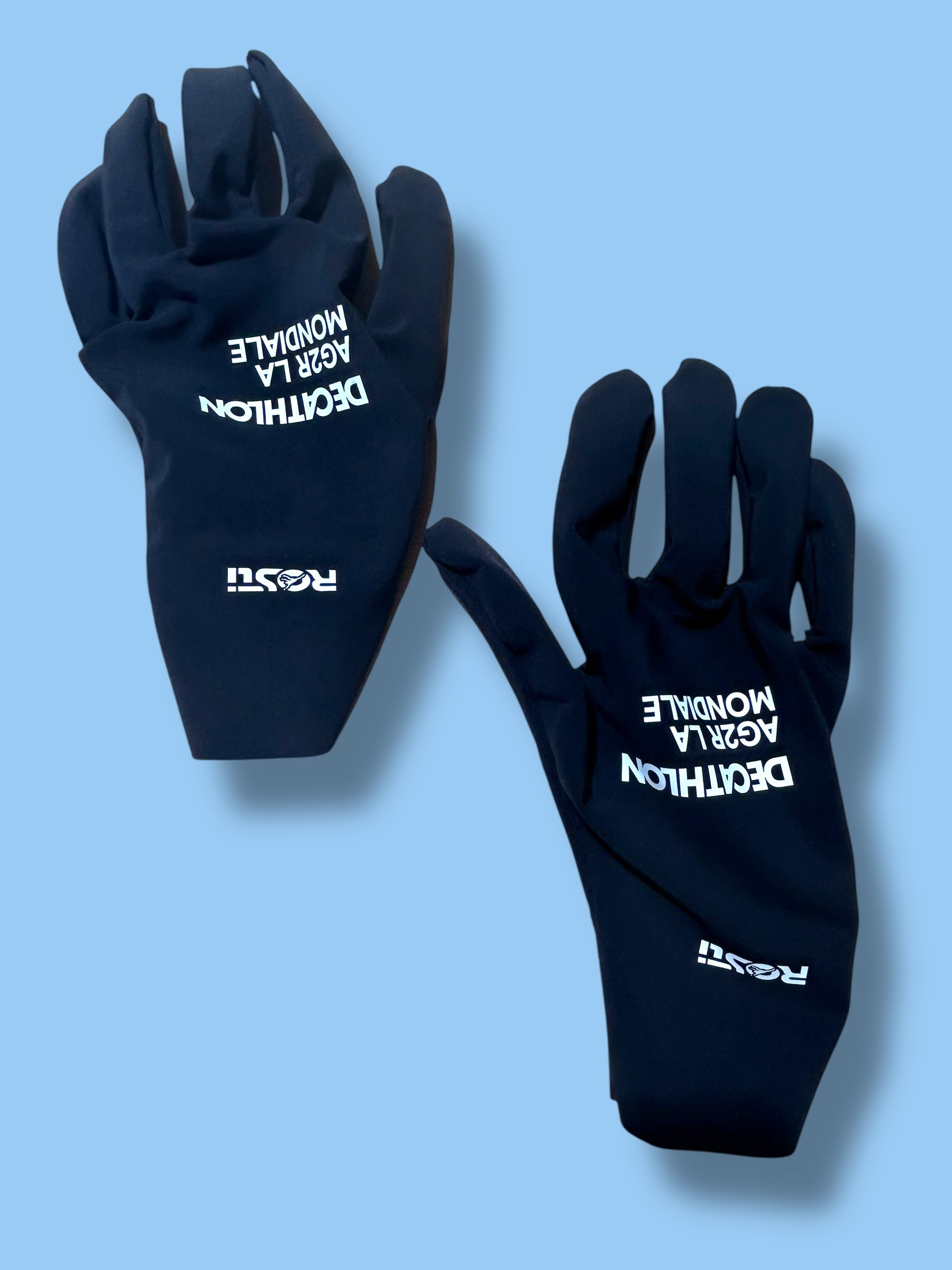 Waterproof Gloves Winter Rain Road Racing | Decathlon AG2R La Mondiale | Rosti | Pro Cycling Kit