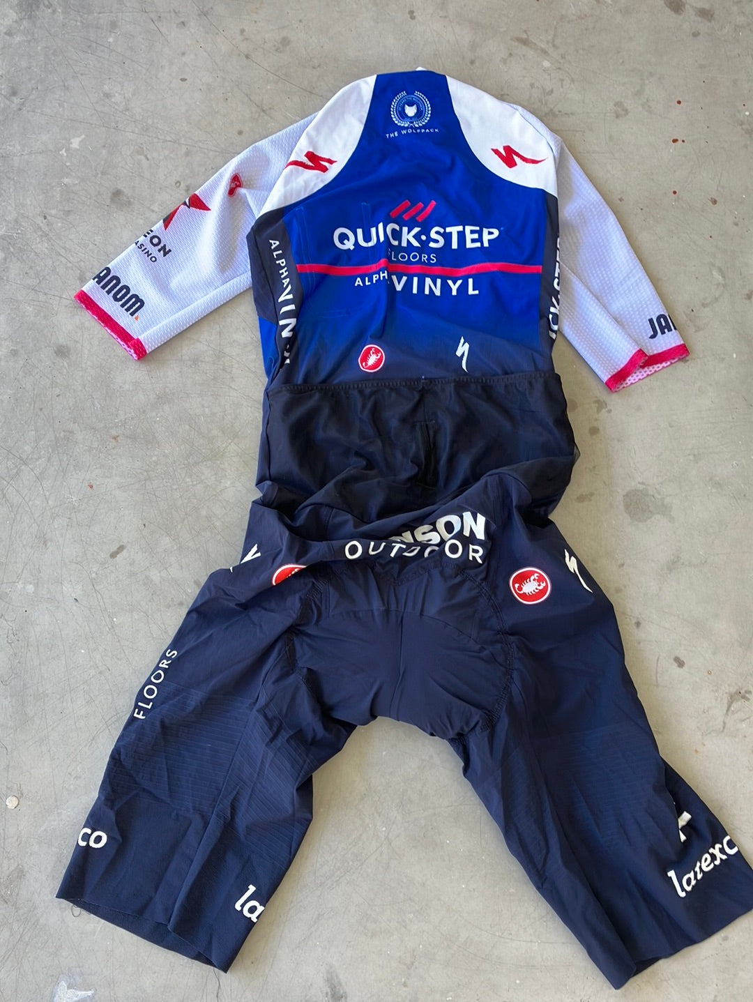 Race suit / Aerosuit | Castelli| Blue | Quick-Step Alpha Vinyl / Soudal | Pro Cycling Kit