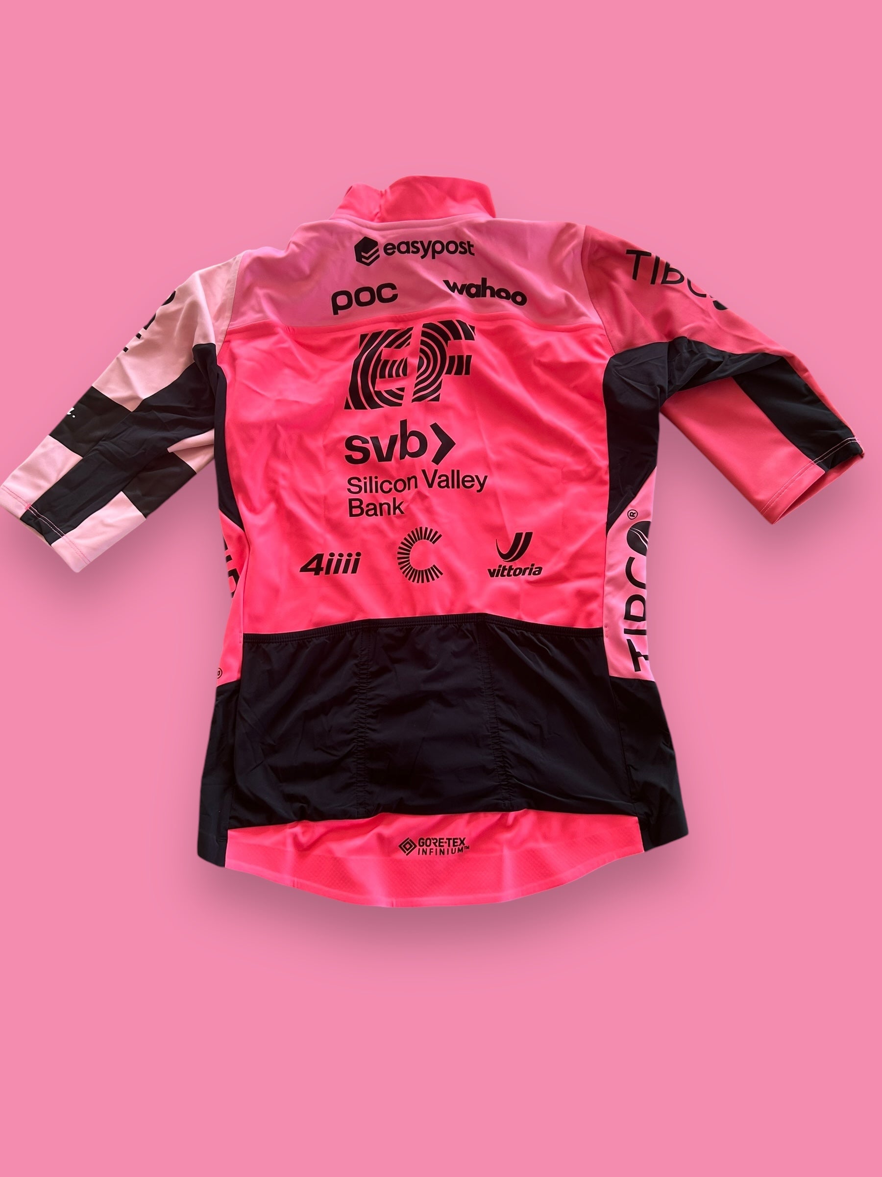Womens Gore Tex Infinium Short Sleeve Jacket | Rapha | EF Education First Tibco | Pro Team Cycling Kit