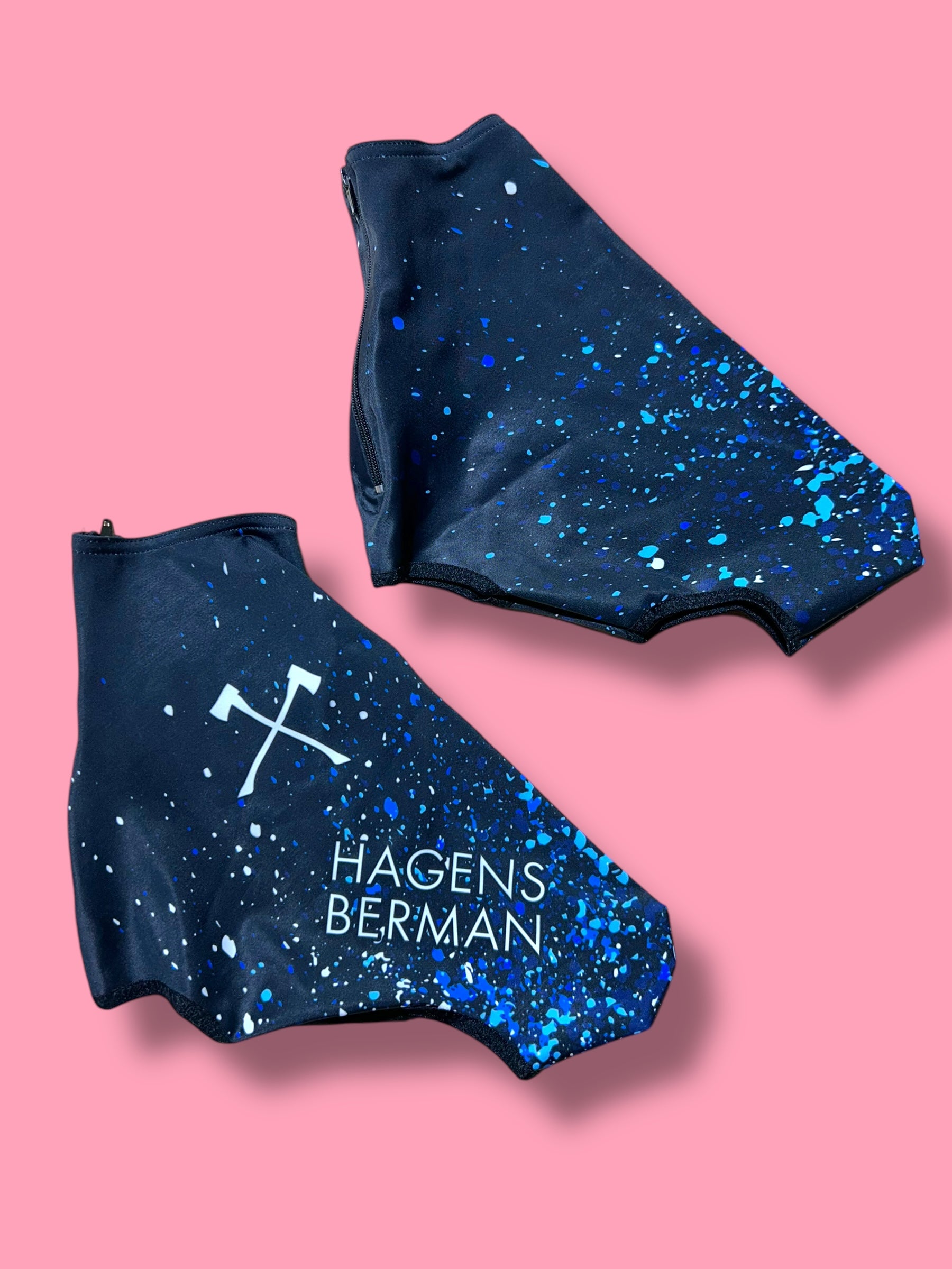 TT Time Trial Aero Shoe Covers Warmers Race Rider Issued |Hagens Bermans Ale| Pro Cycling Kit