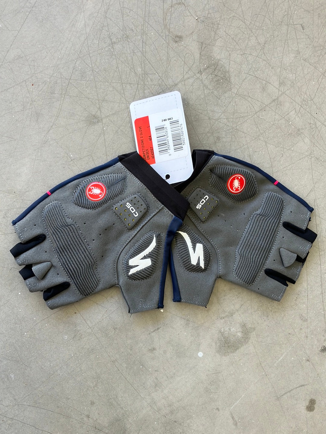 Gloves Mitts team Issued Competizione2 | Castelli | Blue | Quick-Step Alpha Vinyl / Soudal | Pro Cycling Kit