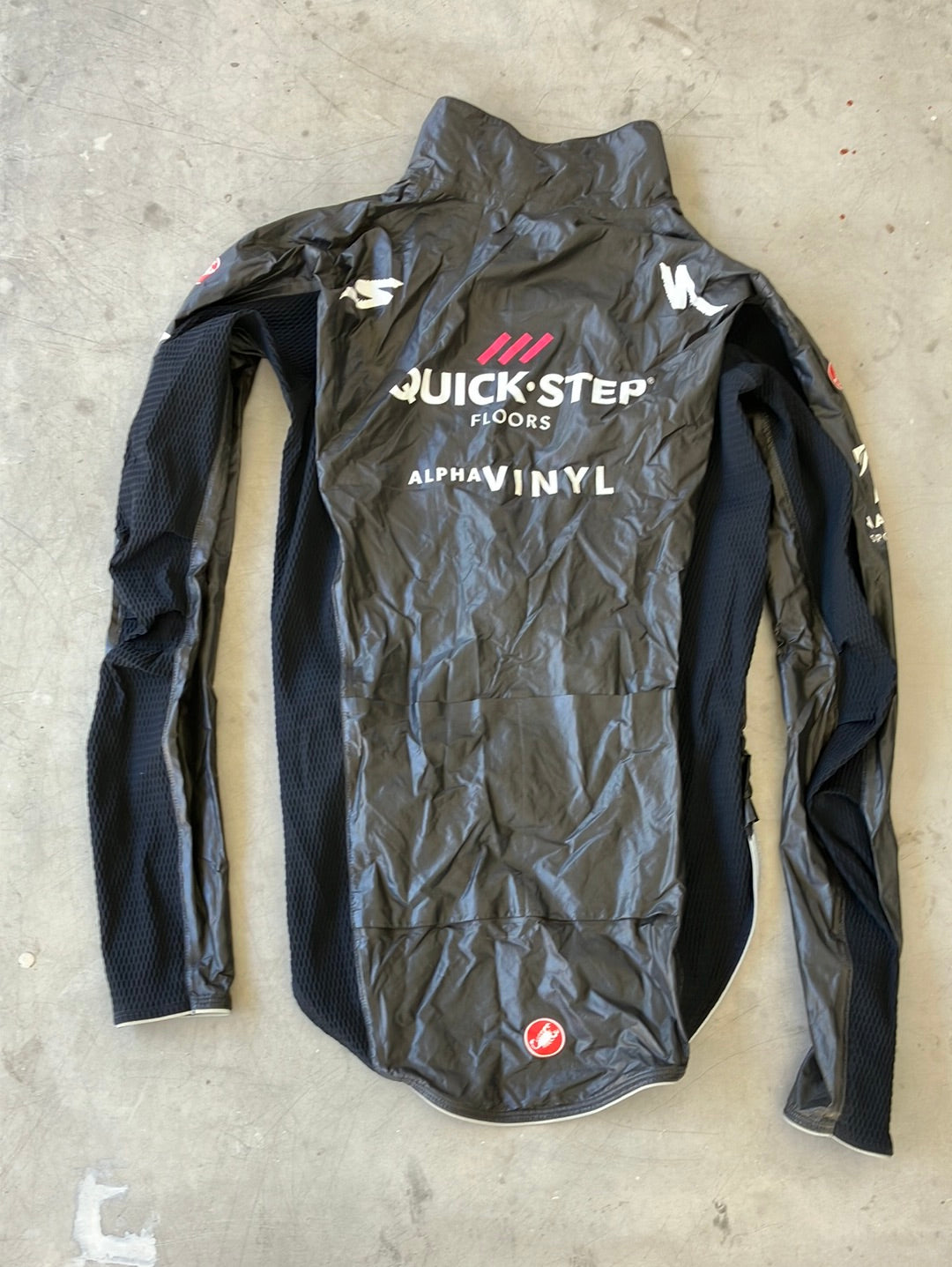 Long Sleeve Rain Jacket Waterproof Idro Winter | Castelli| Blue | Quick-Step Alpha Vinyl / Soudal | Pro Cycling Kit