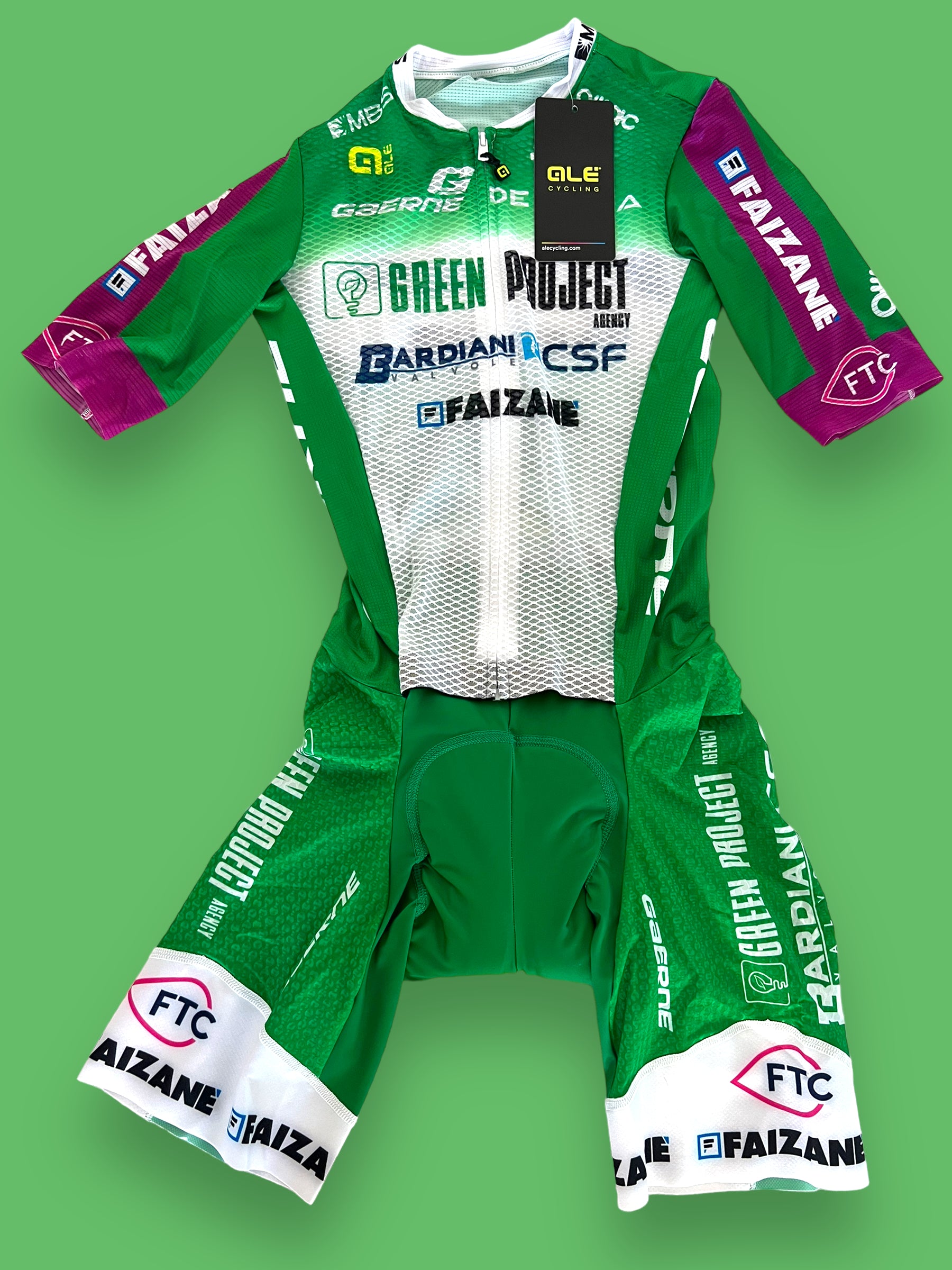 Summer Road Suit + Gloves + Aero Socks Bundle | Ale | Bardiani Green Project Pro Team | Pro Cycling Kit