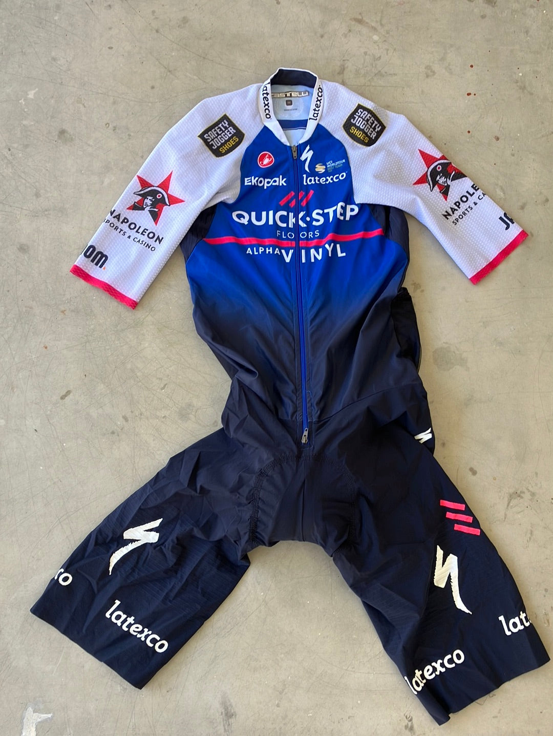 Race suit / Aerosuit | Castelli| Blue | Quick-Step Alpha Vinyl / Soudal | Pro Cycling Kit
