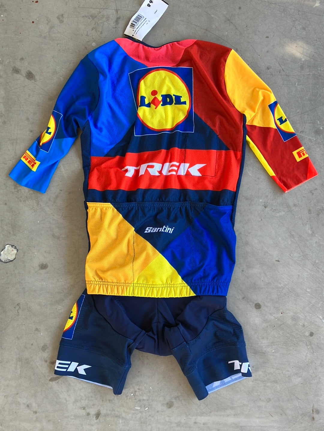 Lidl Trek | Santini Bundle - Summer Sleeve Jersey & Bibs | S | Pro-Issued Team Kit