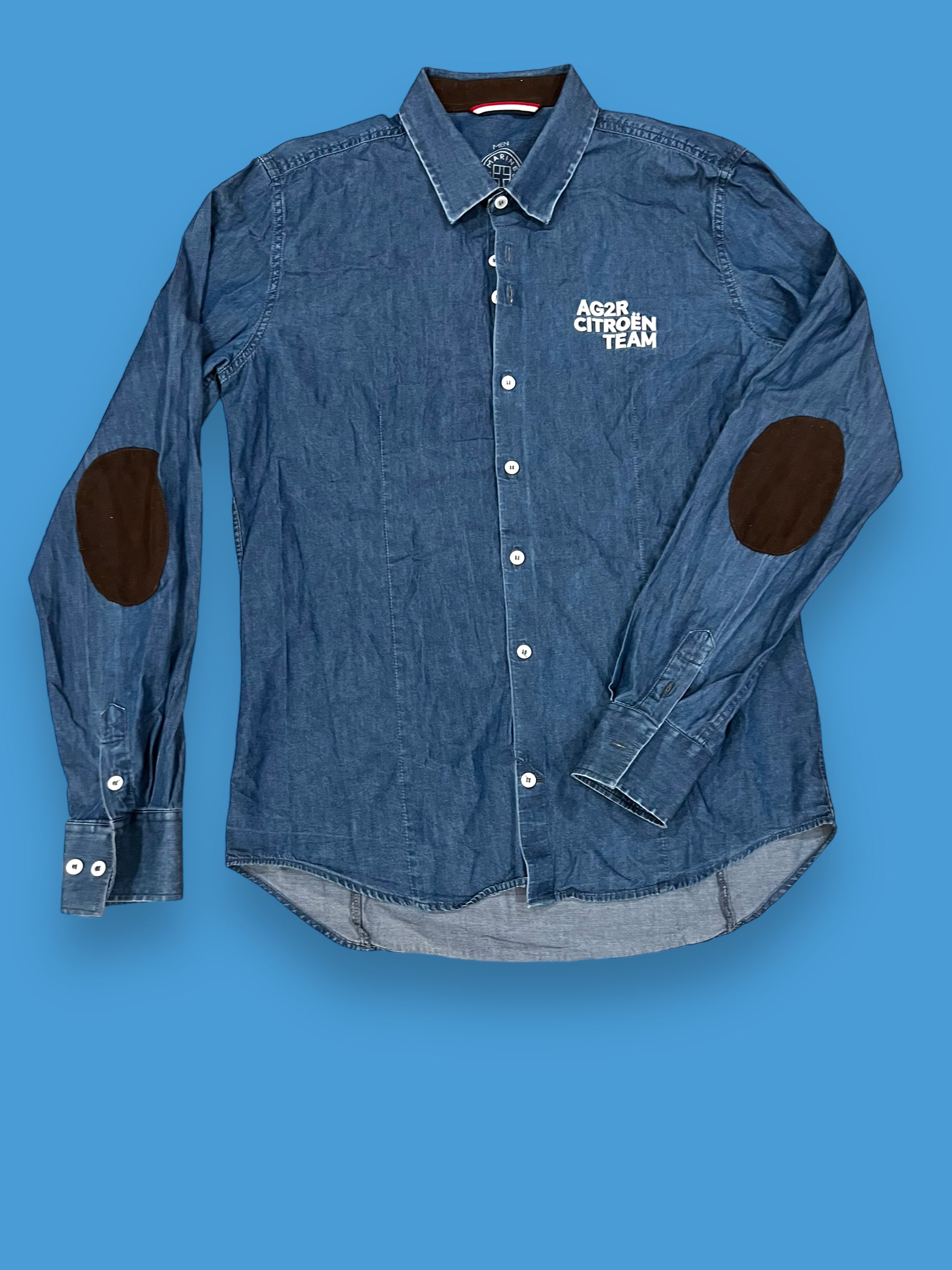 Casual Denim Shirt | Marine de Savoie | AG2R Citroen | Pro Cycling Kit