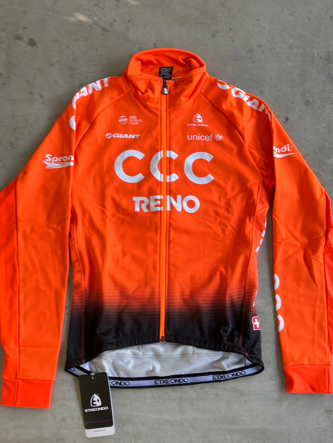 Thermal Winter Jacket Long Sleeve Gore Windstopper |Extendo |CCC Reno Giant |Pro Cycling Kit