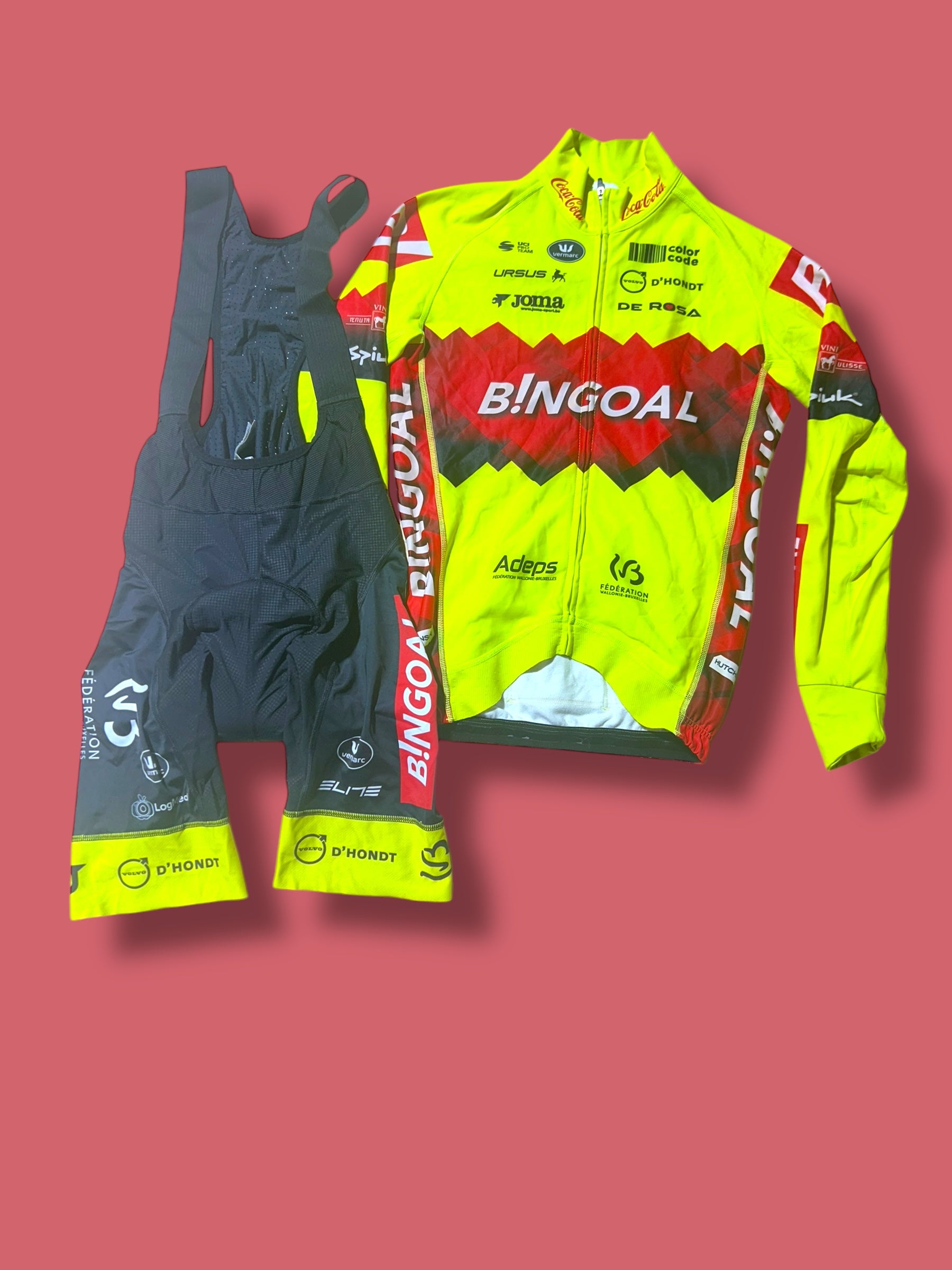 Thermal Jersey and Bib Shorts Bundle | Bingoal Vermarc| Pro Cycling Kit