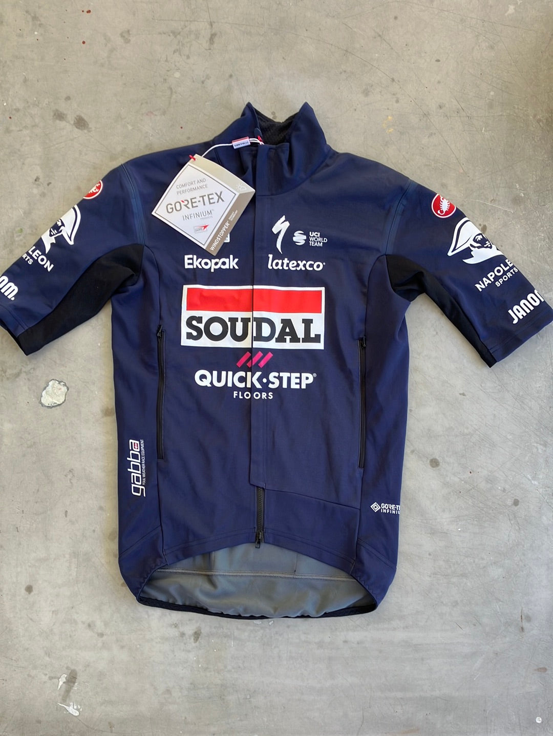 Short Sleeve Gabba Jacket / Jersey | Castelli | Soudal Quick-Step | Pro Team Cycling Kit