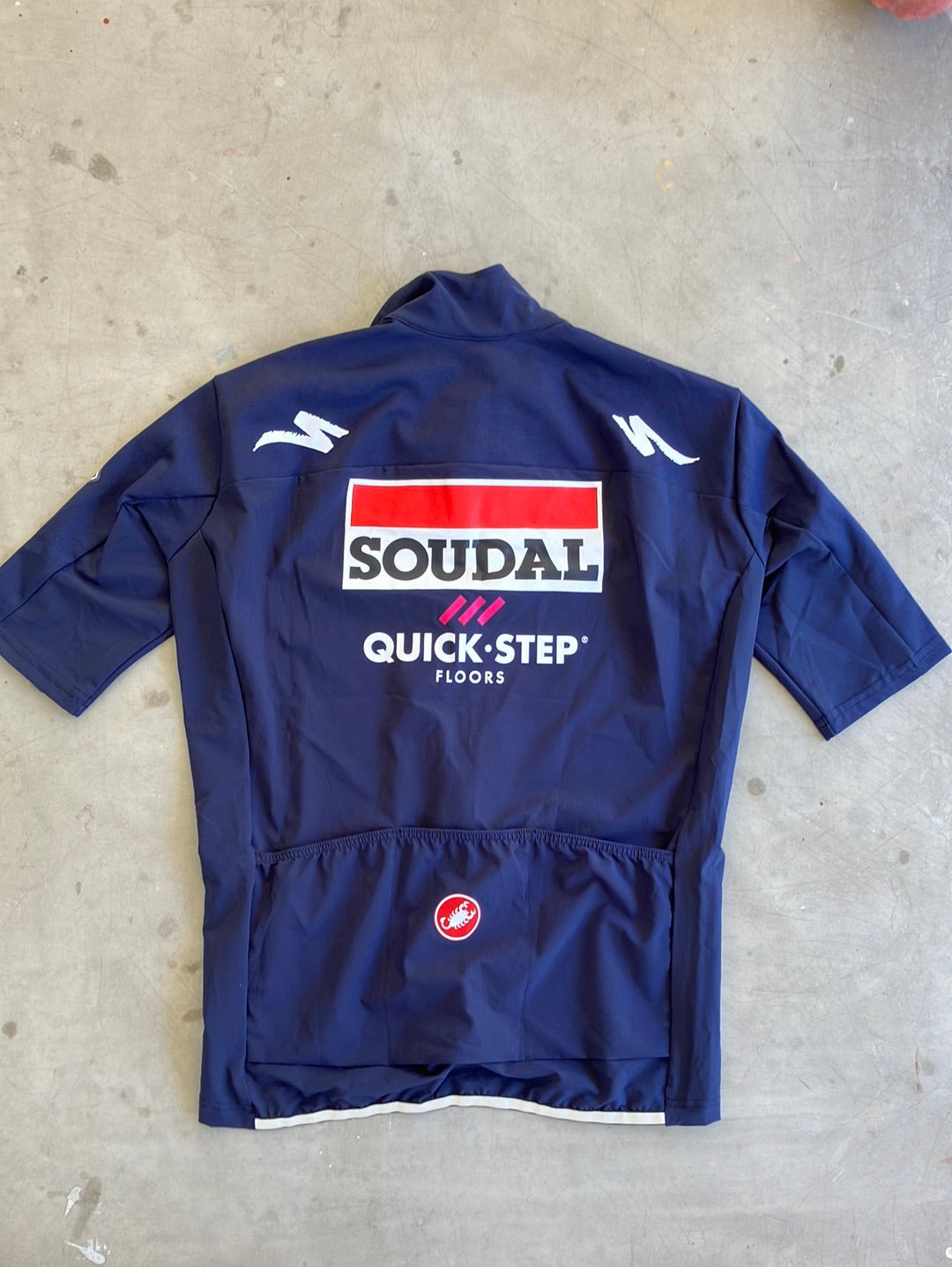 Perfetto Jacket Short Sleeve Waterproof Windproof | Castelli | Soudal Quick-Step | Pro Team Cycling Kit