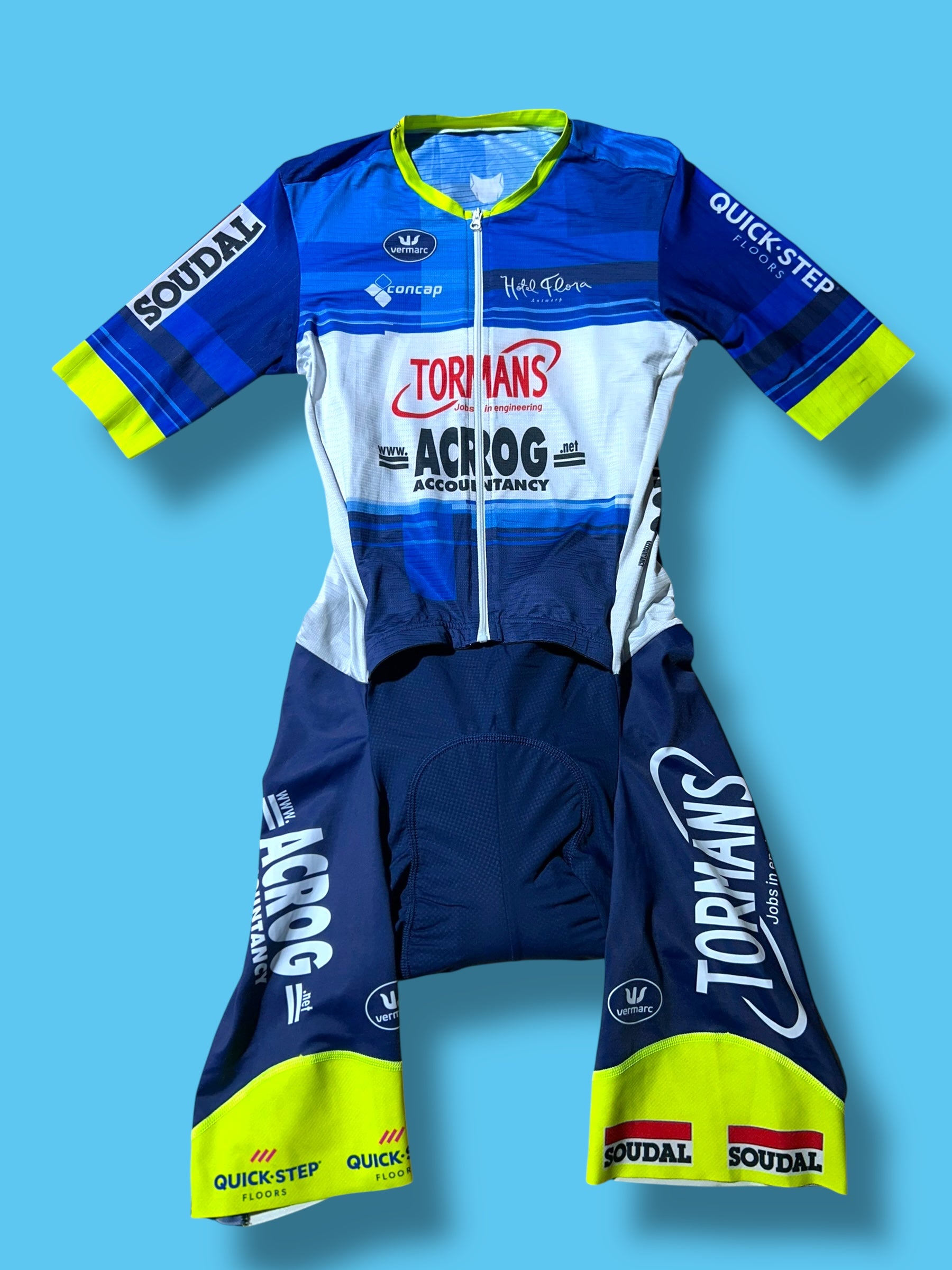 team Quick Step vermarc men vintage cycling bib shots (XL) #0069 team Quick Step vermarc men vintage cycling bib shots (XL) #0069
