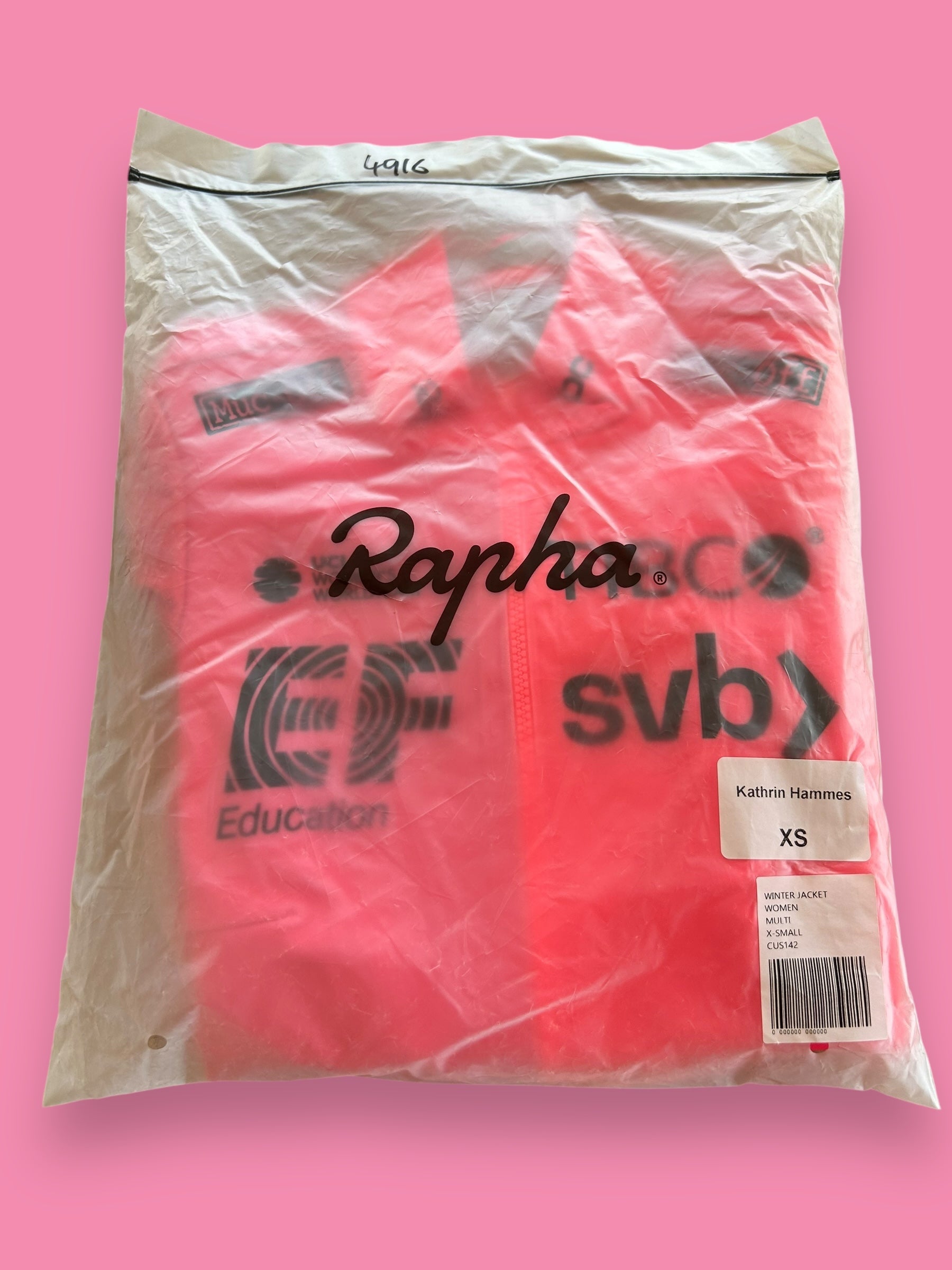 Winter Jacket Thermal Wind Proof Womens | Rapha Pro Team | EF Education First | Pro Cycling Kit