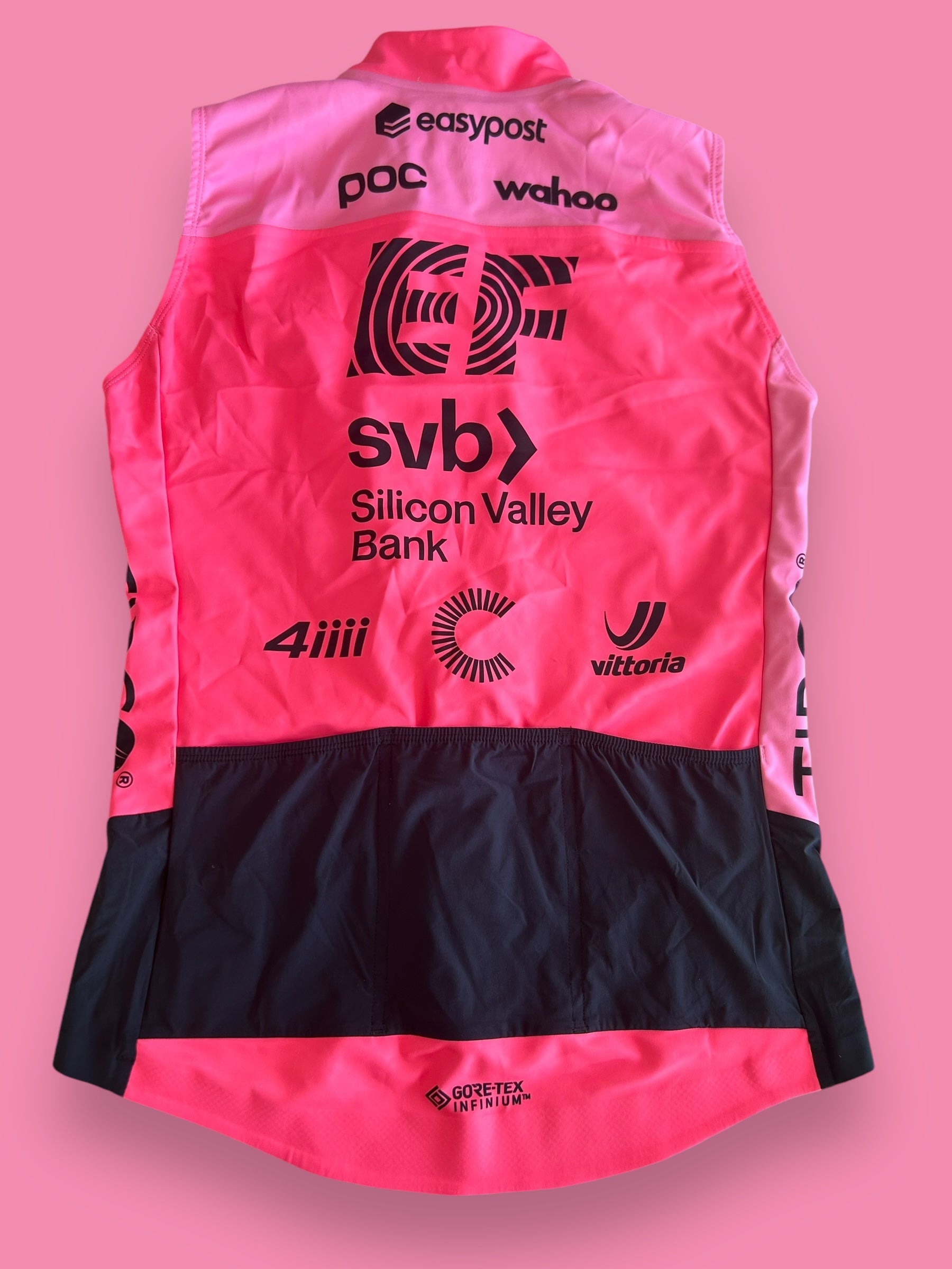 Winter Gore Tex Infinium Windstopper Thermal Vest Womens | Rapha Pro Team | EF Education First | Pro Cycling Kit