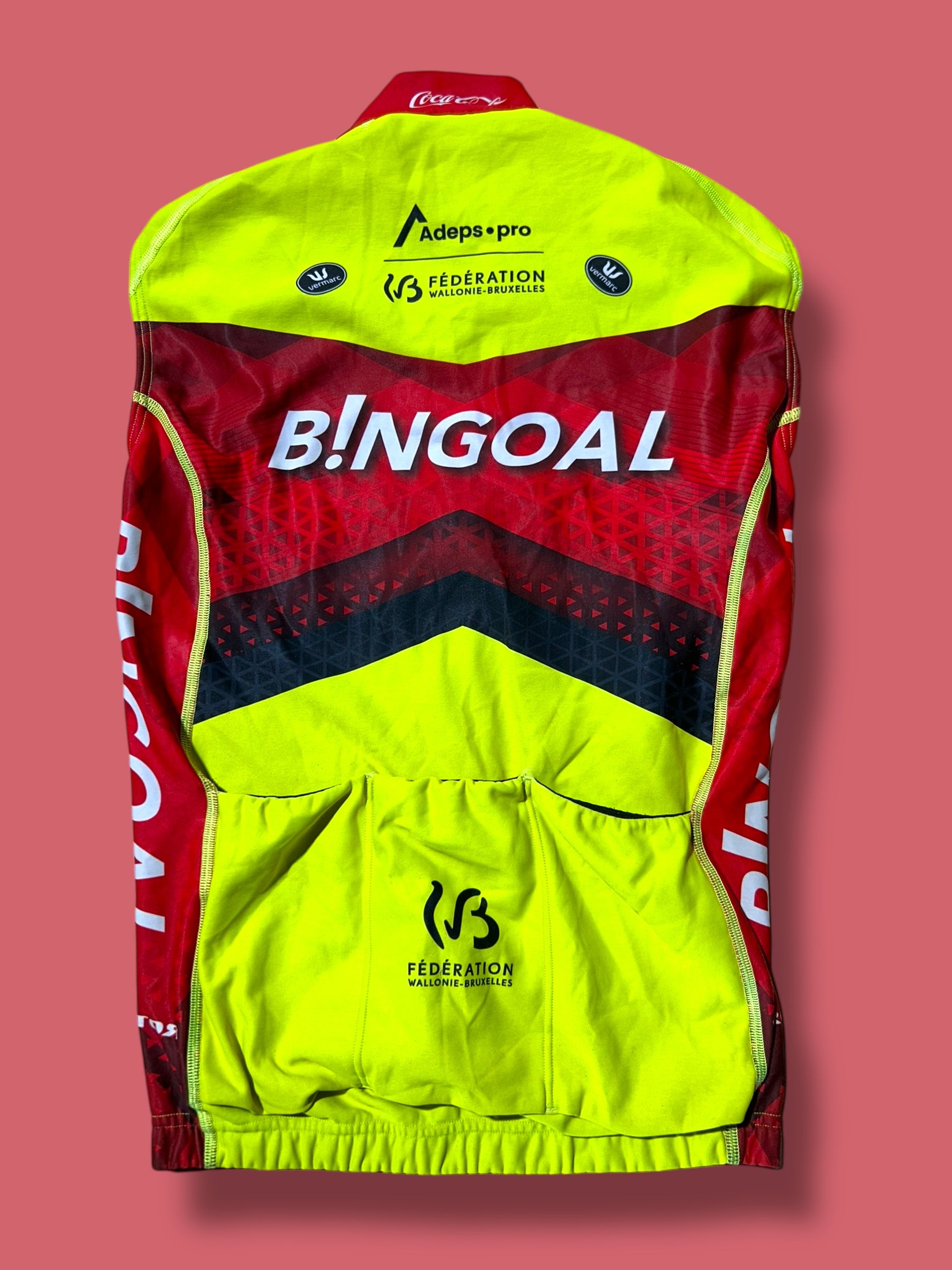 Aero Jersey, Bib Shorts, Vest and Arm Warmer Bundle| Bingoal Vermarc| Pro Cycling Kit