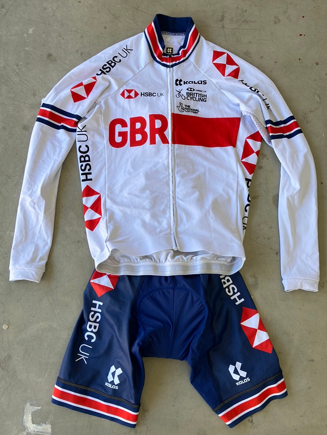 Long Sleeve Jersey & Bib shorts, Winter Cycling Bundle | Kalas | Team GB Great Britain - British Cycling GBR | Pro Cycling Kit