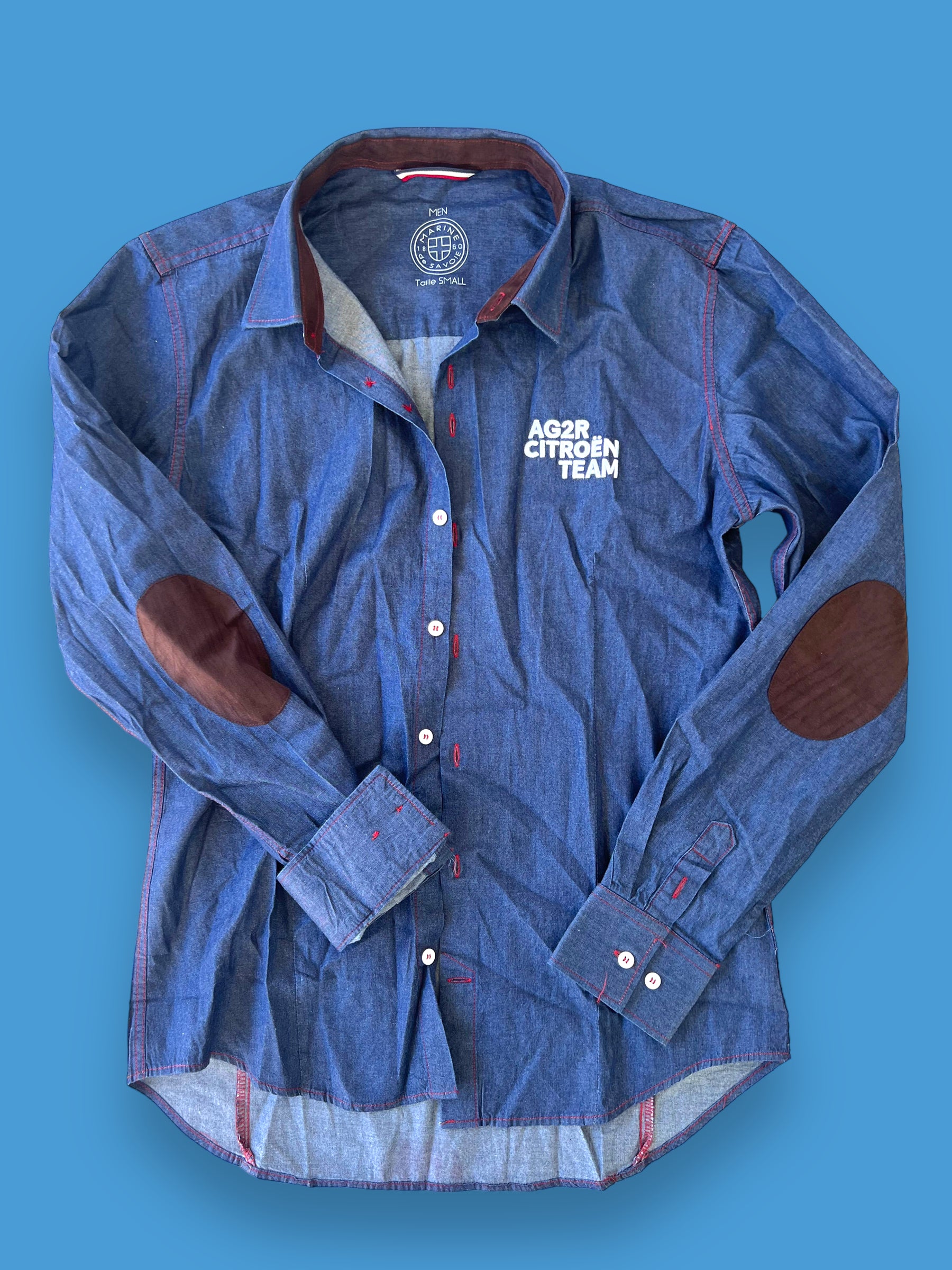 Casual Denim Shirt | Marine de Savoie | AG2R Citroen | Pro Cycling Kit