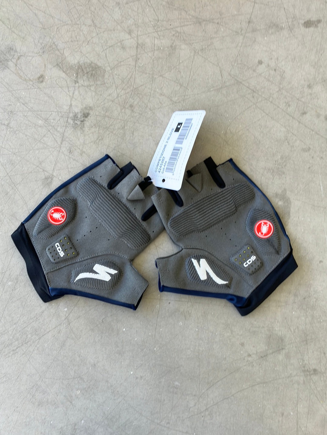 Gloves Mitts team Issued Competizione2 | Castelli | Blue | Quick-Step Alpha Vinyl / Soudal | Pro Cycling Kit