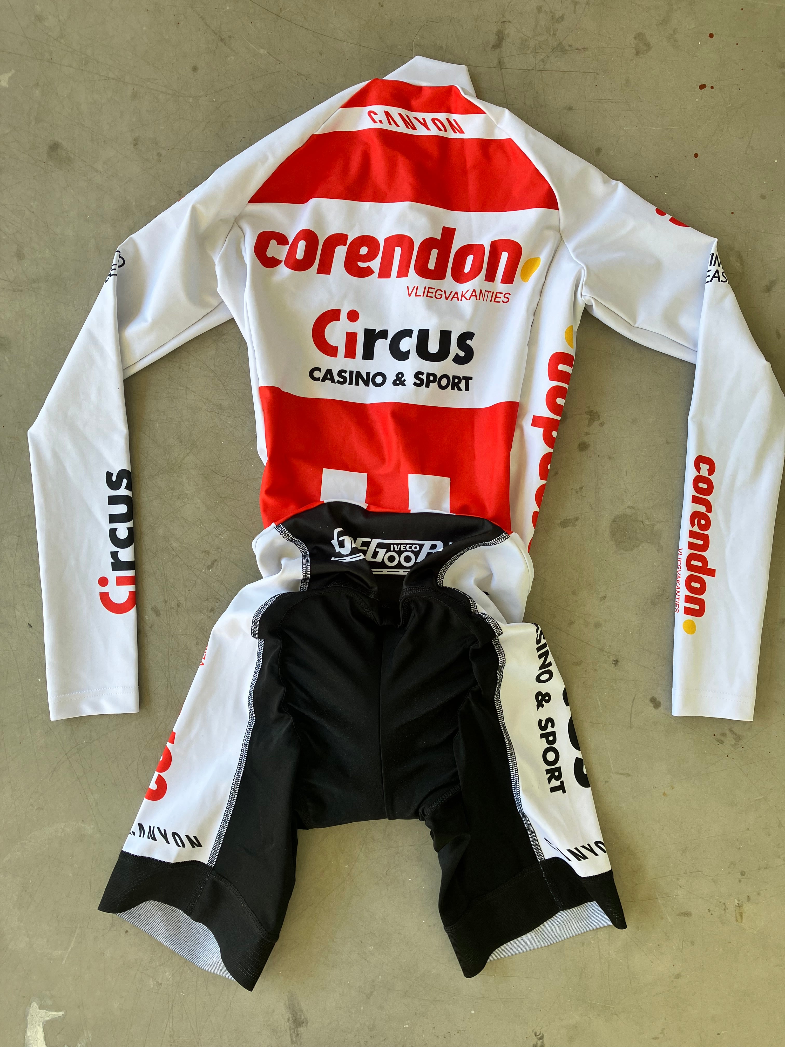 Corendon Circus | Kalas Long Sleeve TT Suit | White | S | Rider-Issued Pro Team Kit