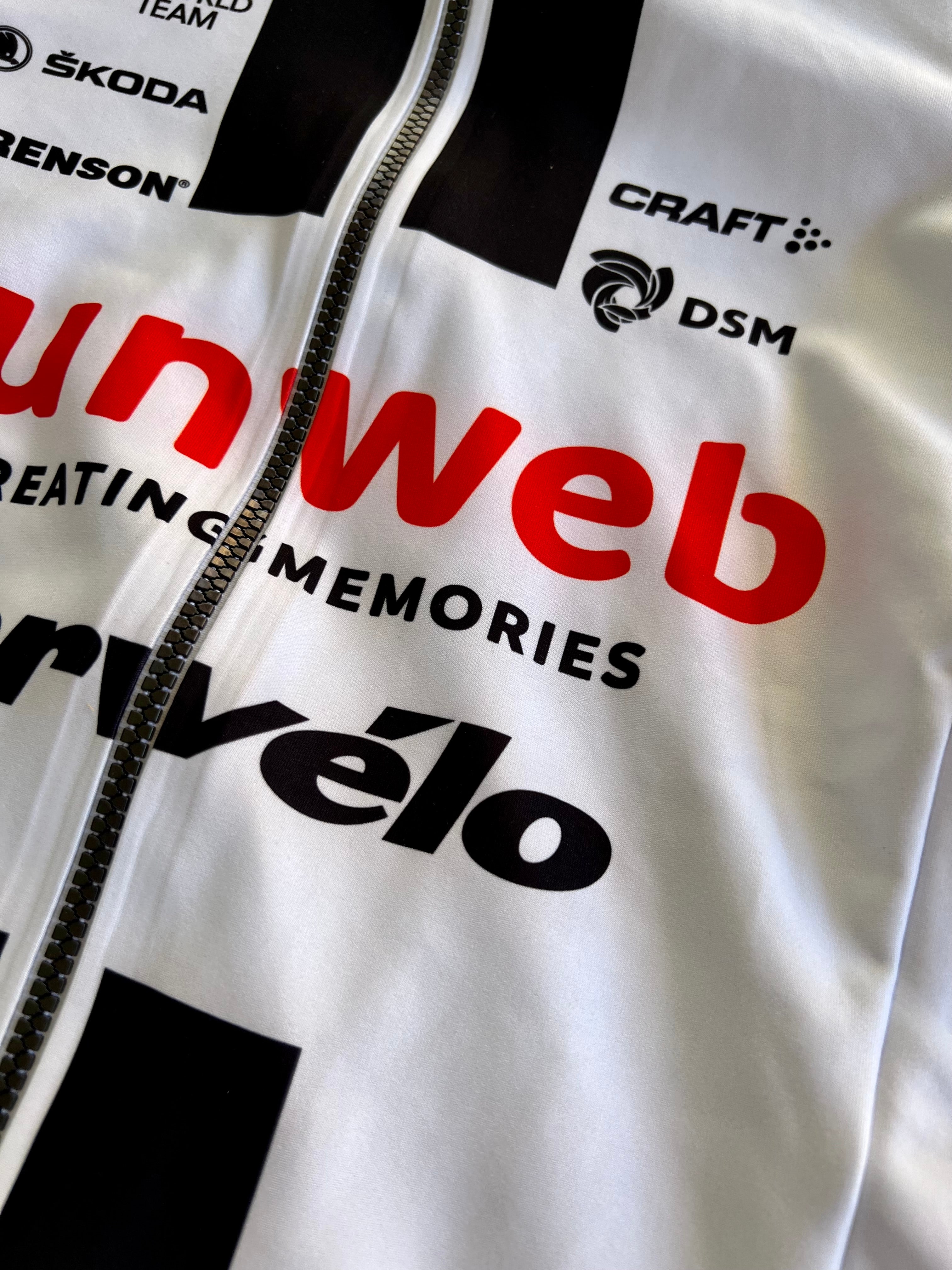 Sunweb 2020 | Craft White Short Sleeve Winter Gabba Jersey | Size S | Rider-Issued Pro Team Kit