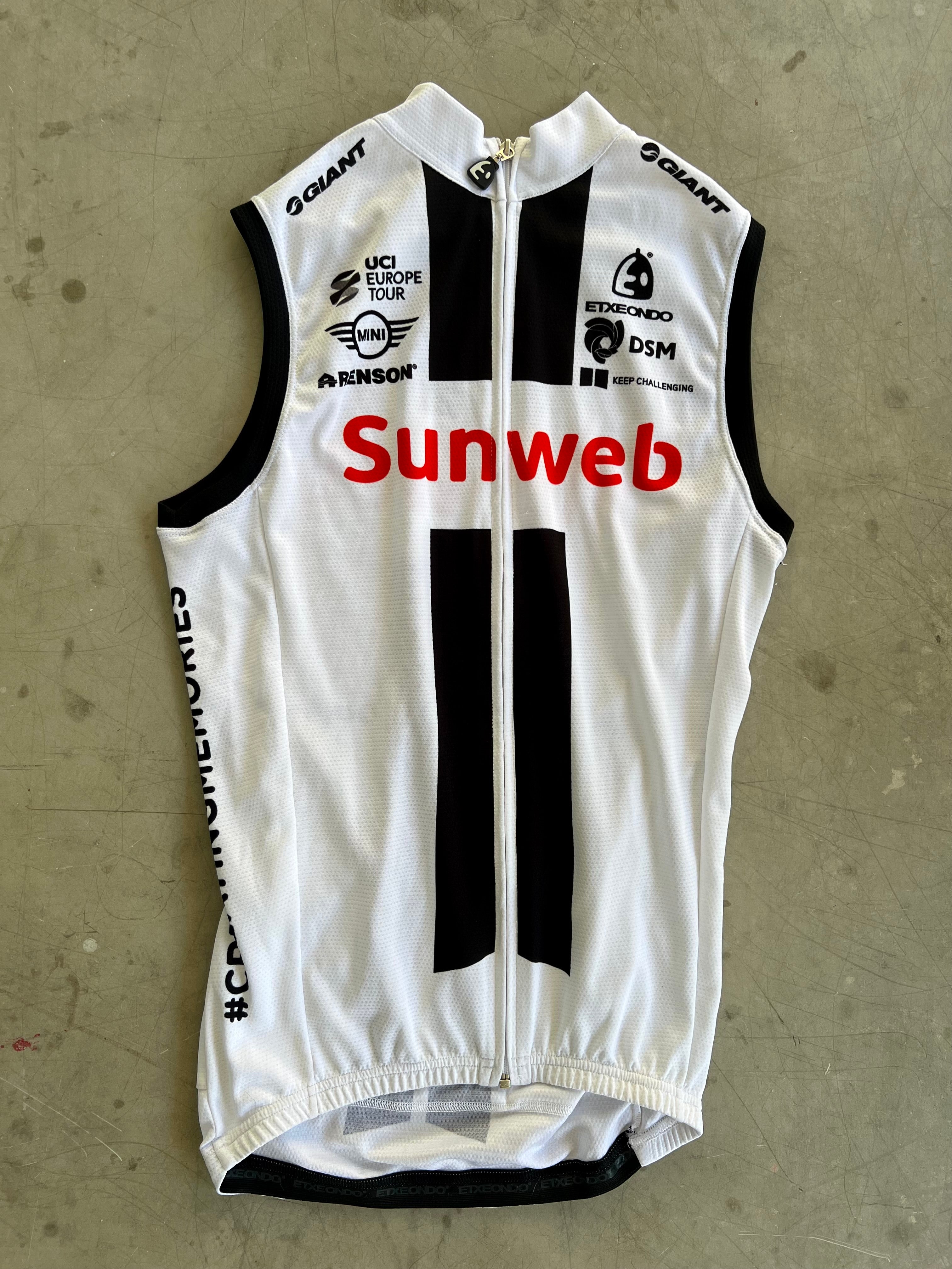 Sunweb 2020 | Craft White Wind Vest | Size S | Rider-Issued Pro Team Kit