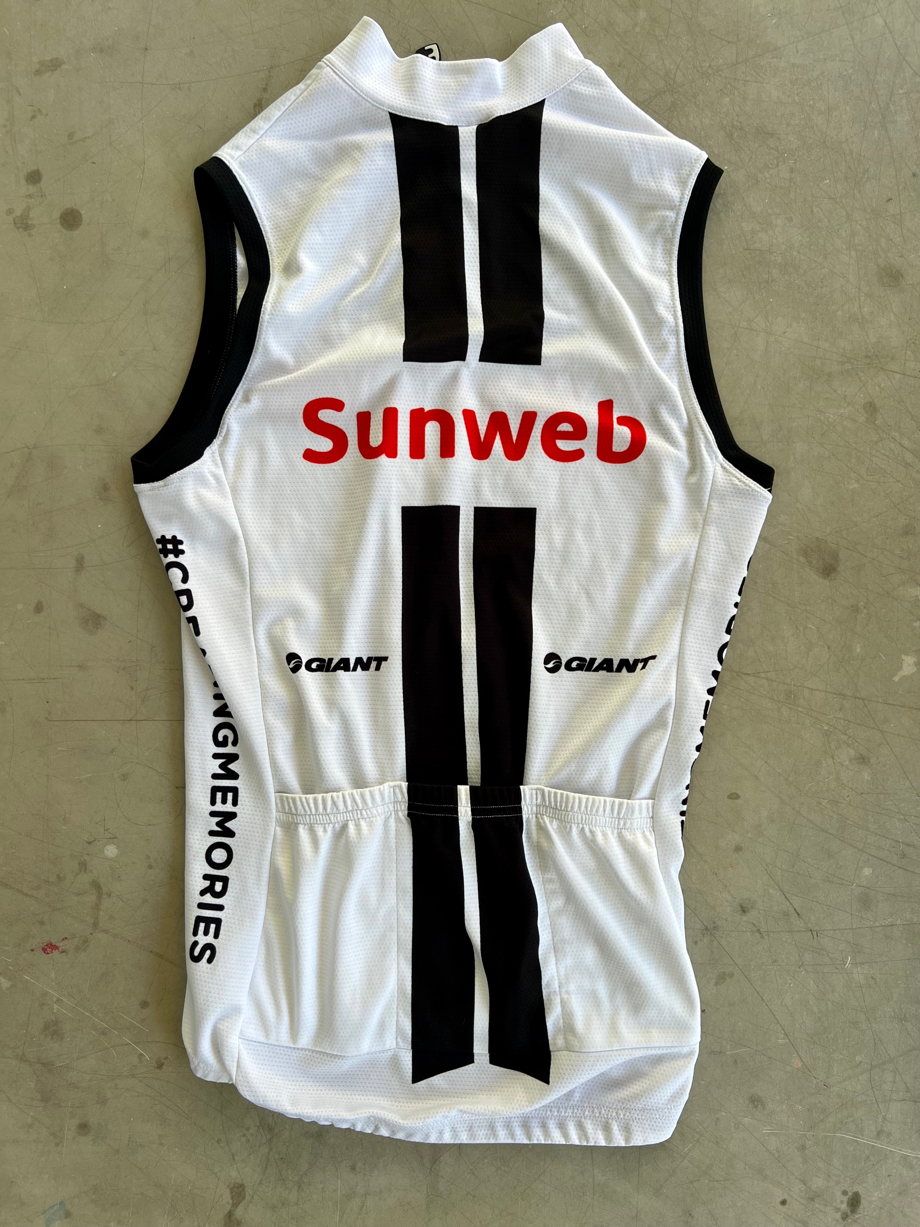 Sunweb 2020 | Craft White Wind Vest | Size S | Rider-Issued Pro Team Kit