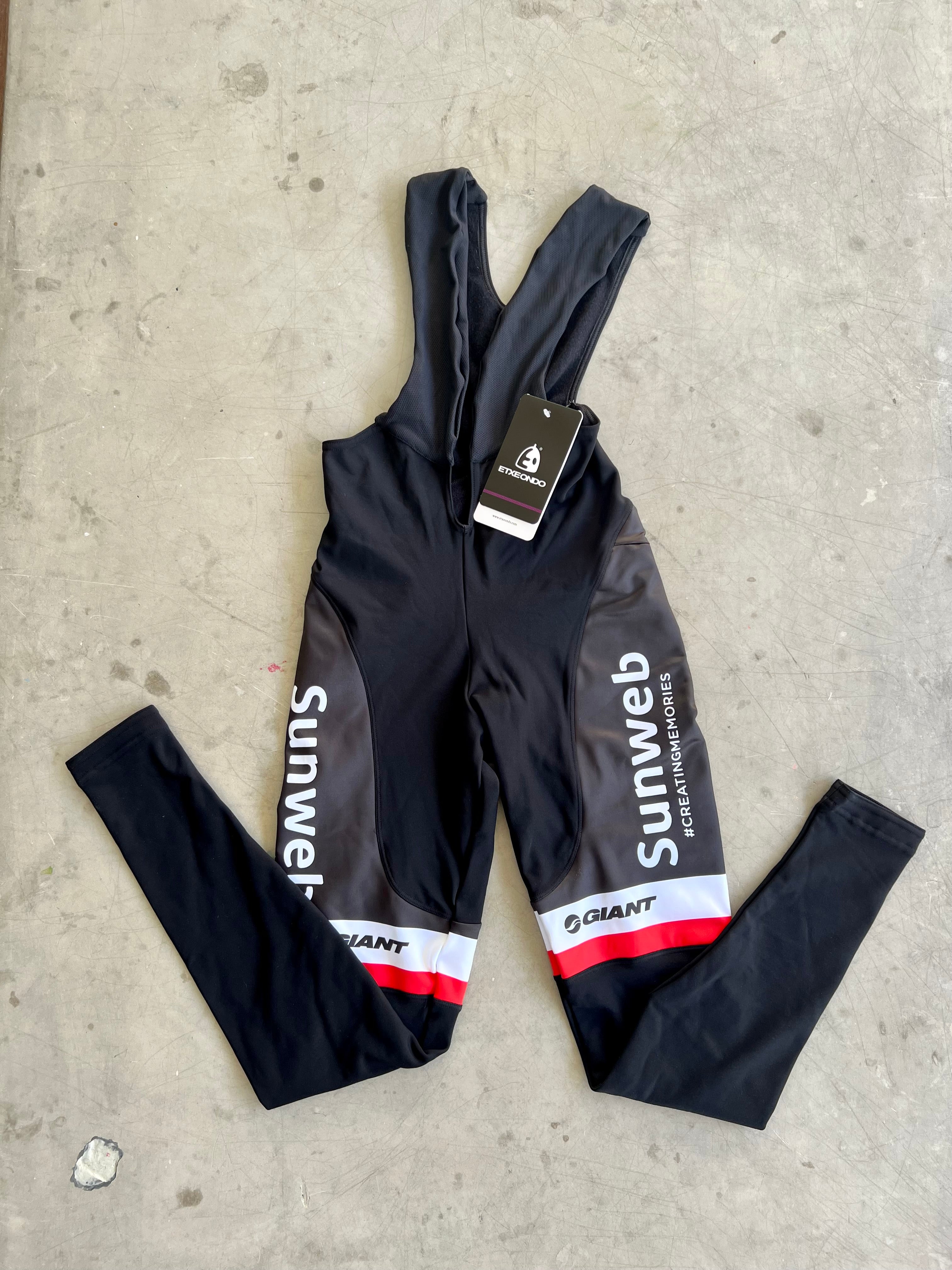 Sunweb 2020 | Etxeondo Black Winter Tights | Size S | Rider-Issued Pro Team Kit