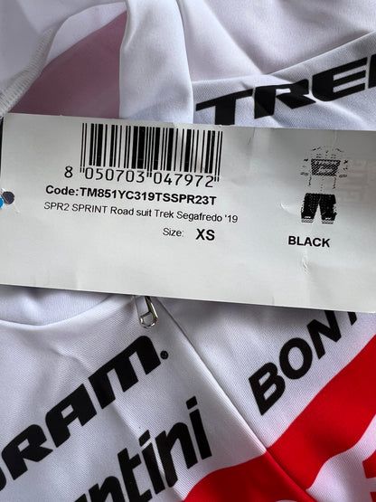 Trek Segafredo | Santini Sprint Suit | White | Rider-Issued Pro Team Kit