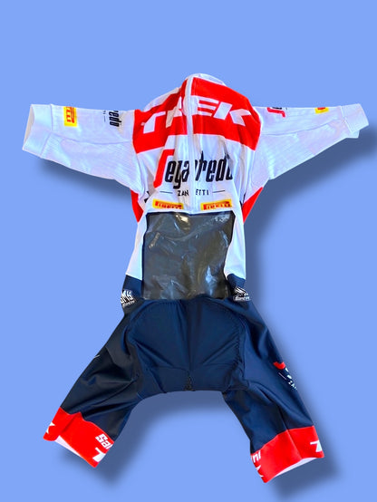 Trek Segafredo | Santini Short Sleeve TT Suit | White | XS | Pro-Issued Team Kit