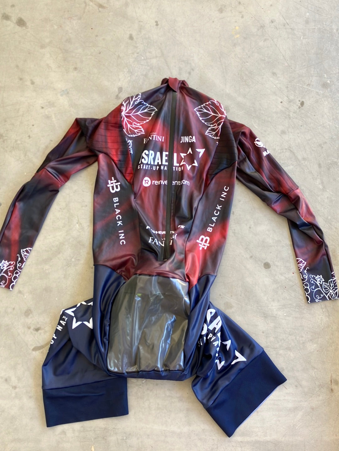 TT Aerosuit  - Lightweight Aerodynamic Cycling Time Trial Race Suit / Skinsuit Giro D'Italia | Ekoi | Isreal Premier Tech IPT | Pro Cycling Kit