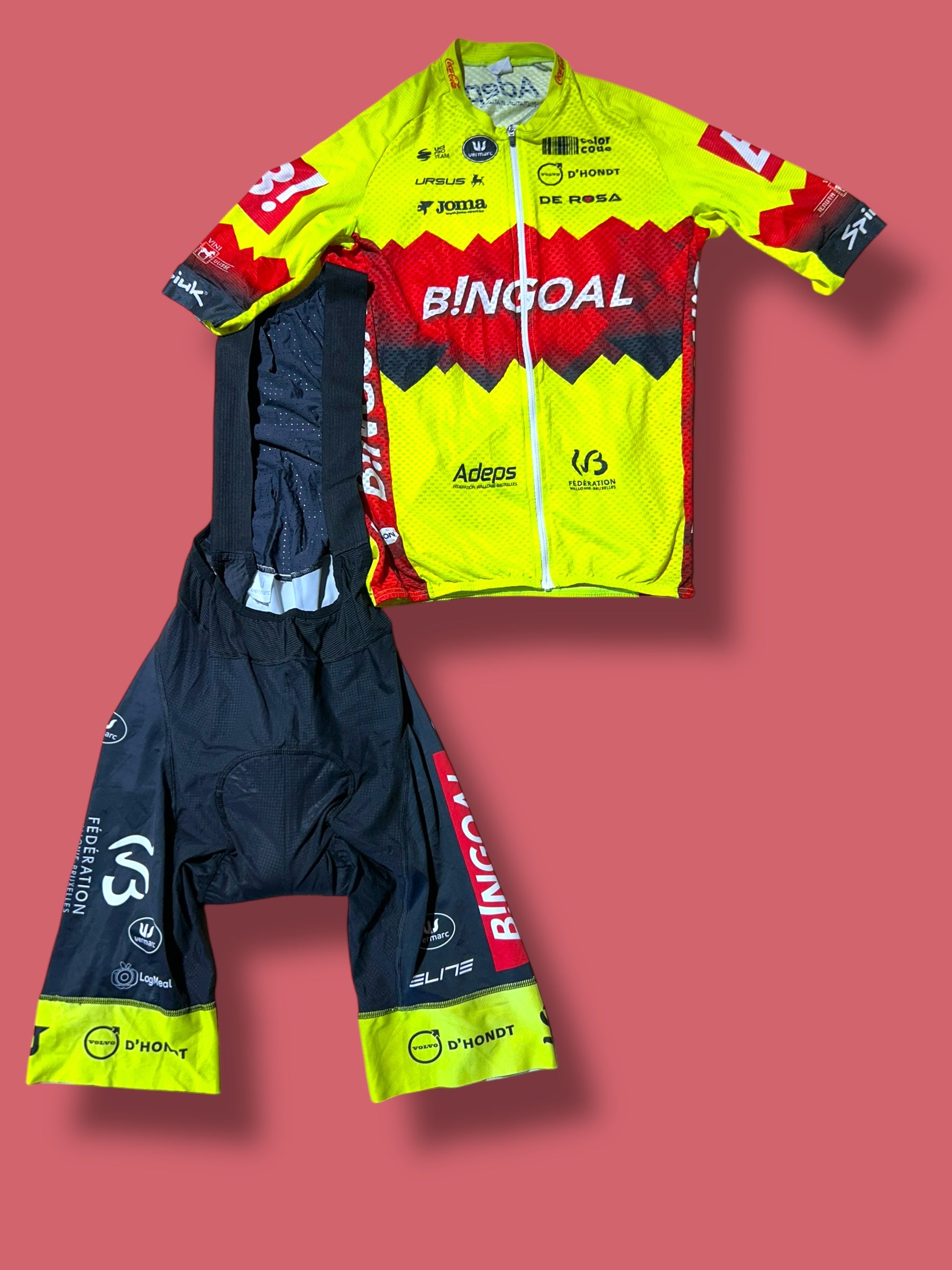 Aero Jersey, Bib Shorts Bundle| Bingoal Vermarc| Pro Cycling Kit