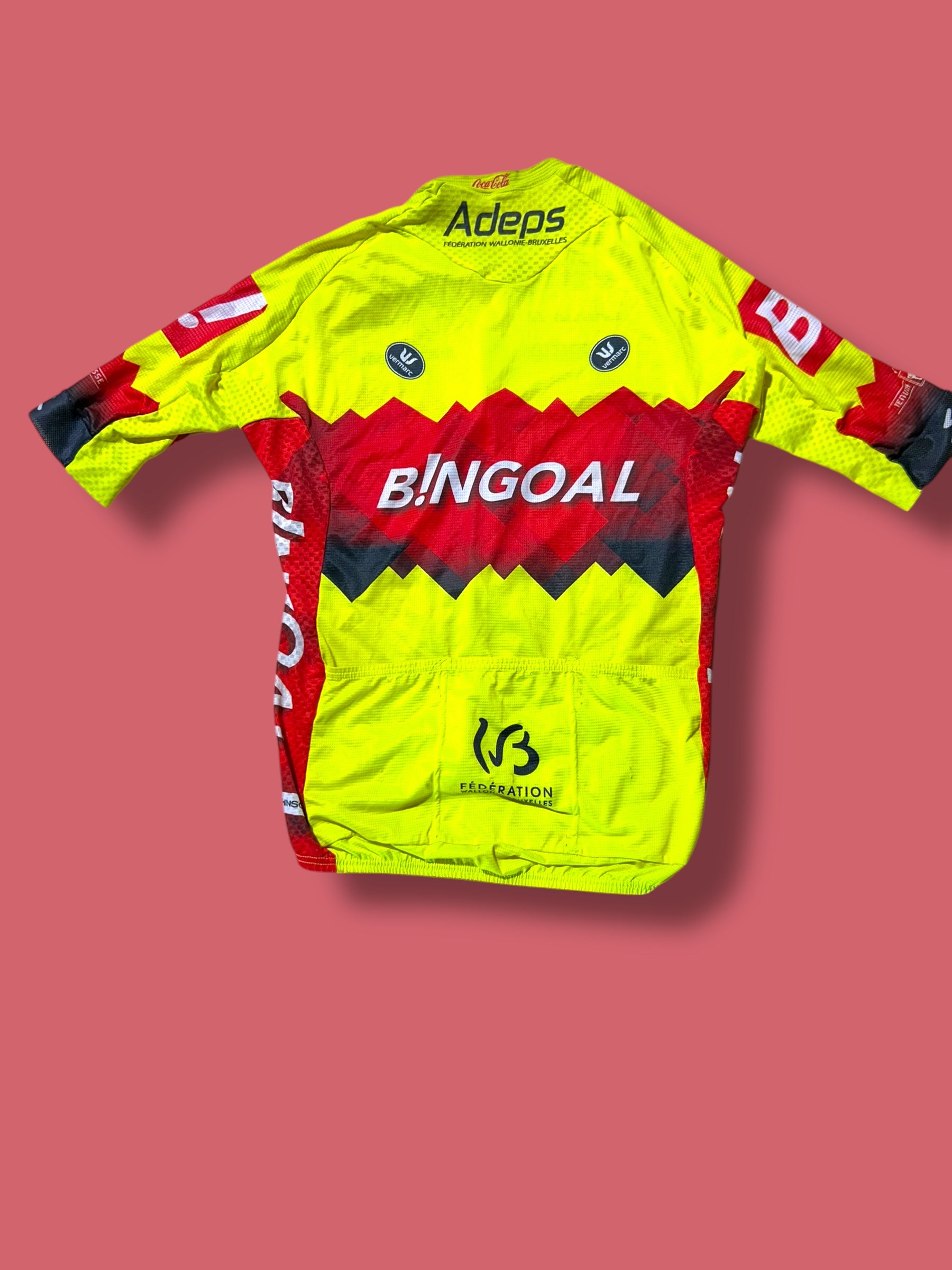Aero Jersey, Bib Shorts, Vest and Arm Warmer Bundle| Bingoal Vermarc| Pro Cycling Kit
