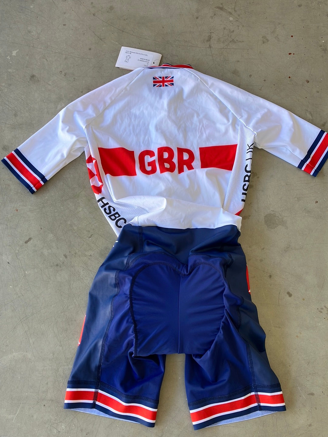 Combinaison Cycliste Homme Pro Kalas Great Britain Aero Speedsuit Grande Taille 5 Blanc
