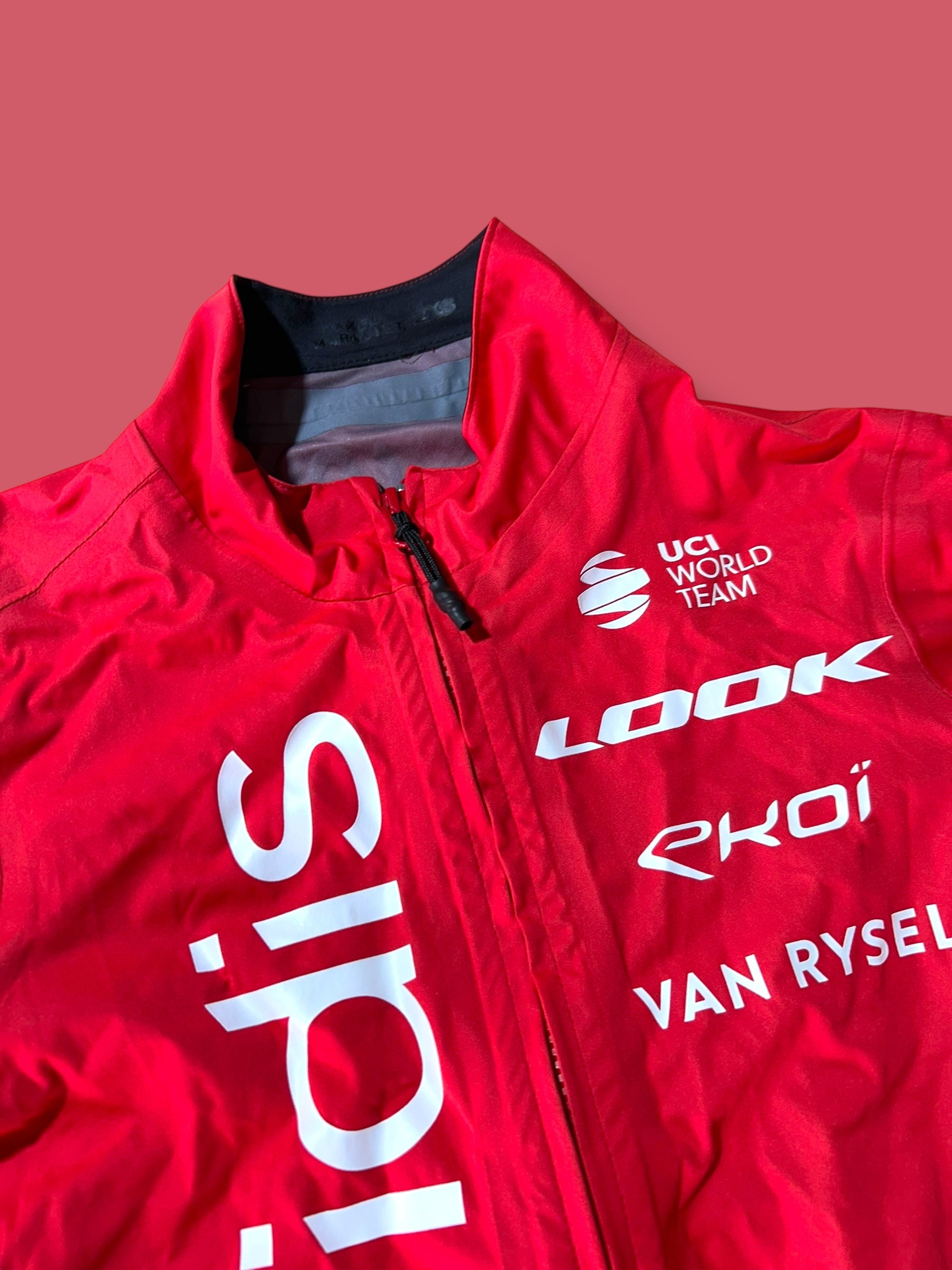 Rain Jacket Packable  Rider Issued Winter WIndstopper|  Van Rysel |  Cofidis| Pro Cycling Kit