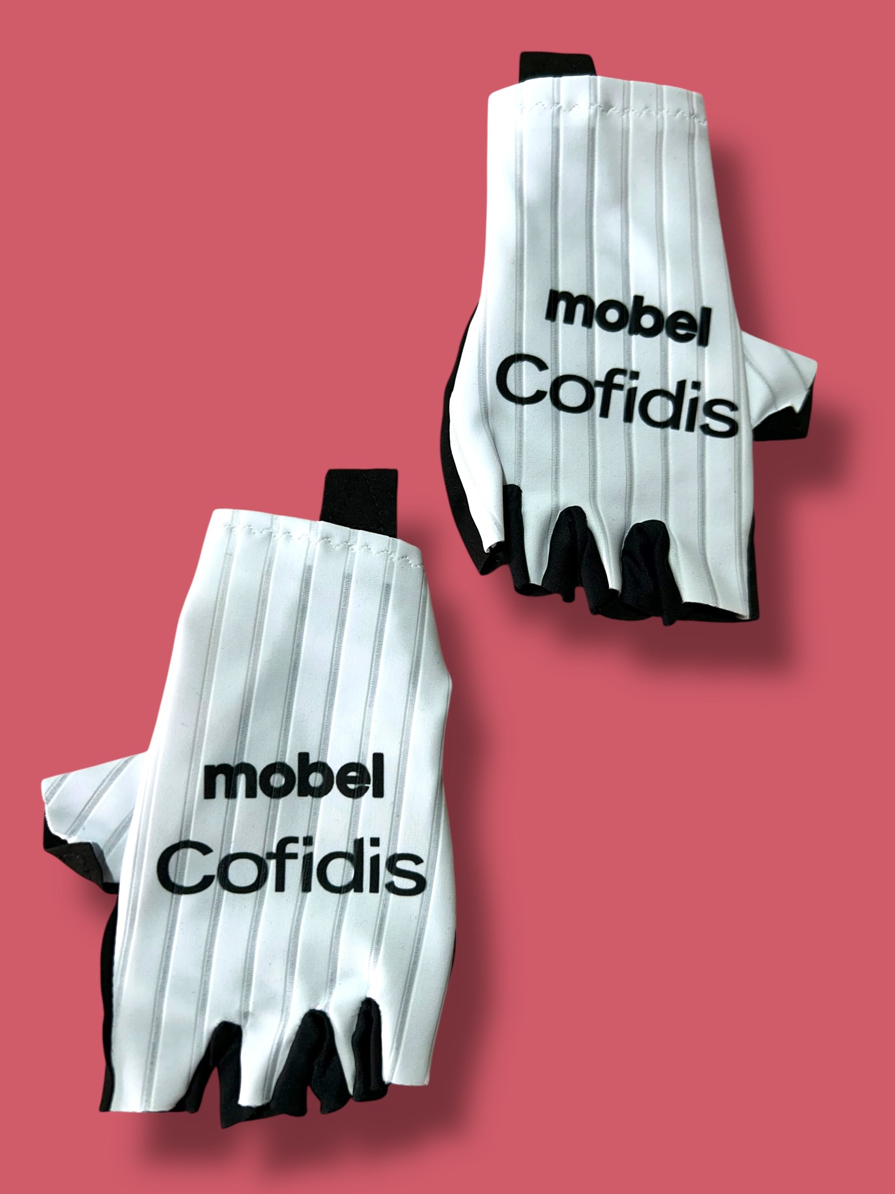 Padded Gloves Mitts Race Rider Issued| Mobel |  Cofidis| Pro Cycling Kit