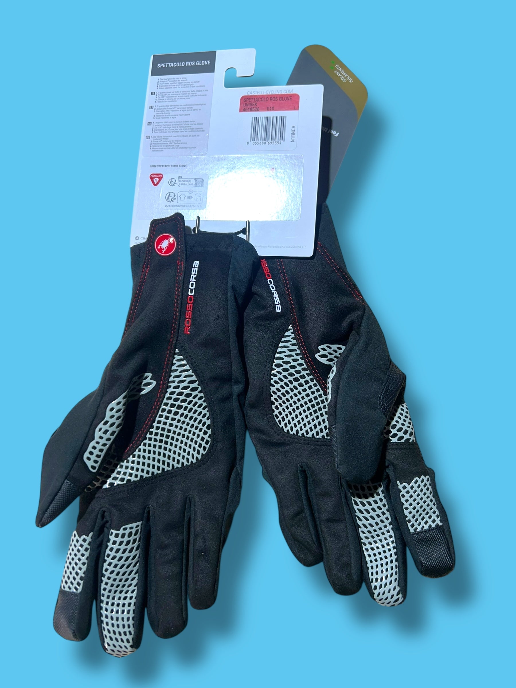 Spettacolo Winter Thermal Glove Primaloft  | Castelli |  Soudal Quick-Step| Pro Cycling Kit