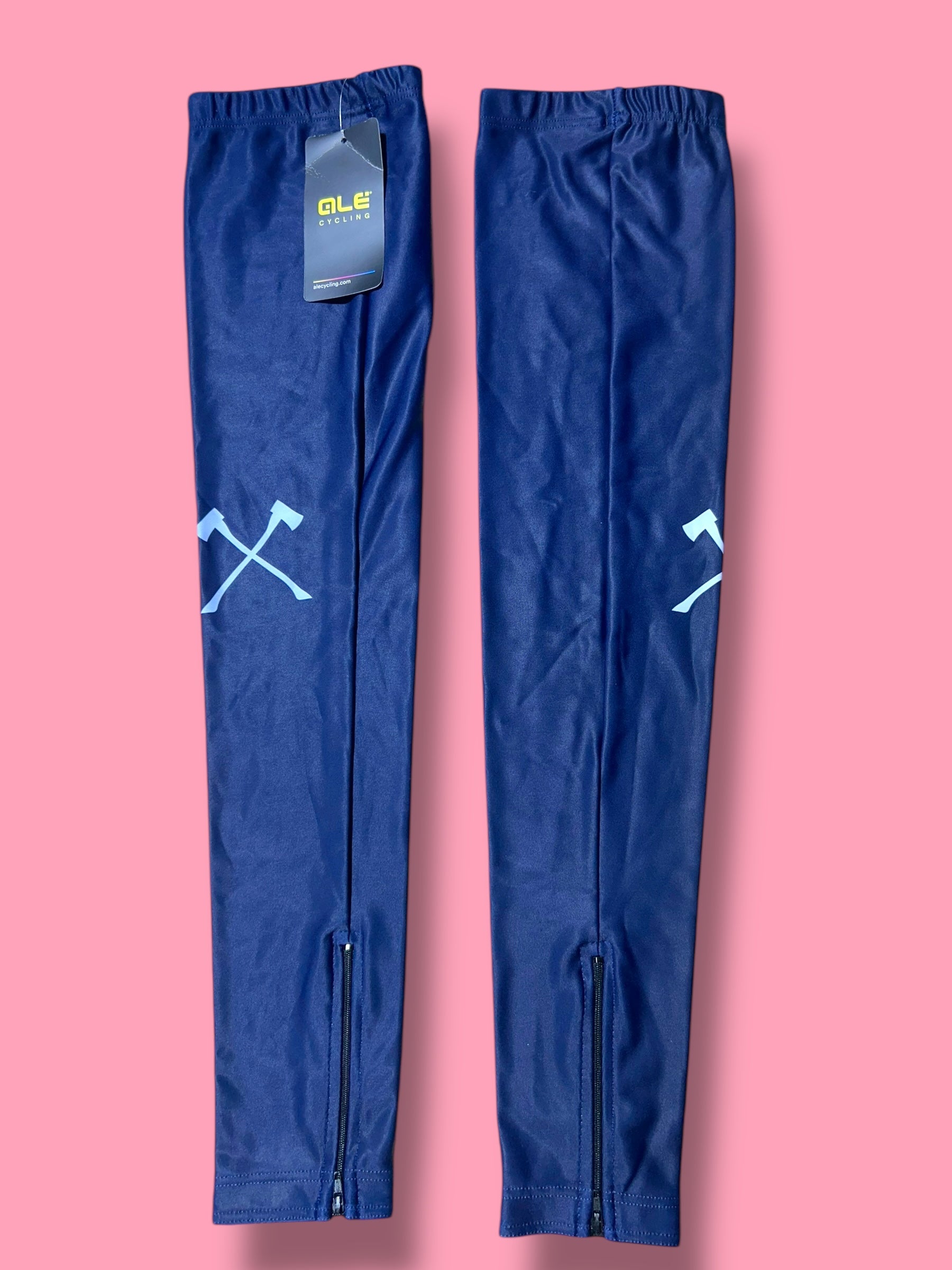 Leg Warmers + Zips Race Rider Issued |Hagens Bermans Ale| Pro Cycling Kit