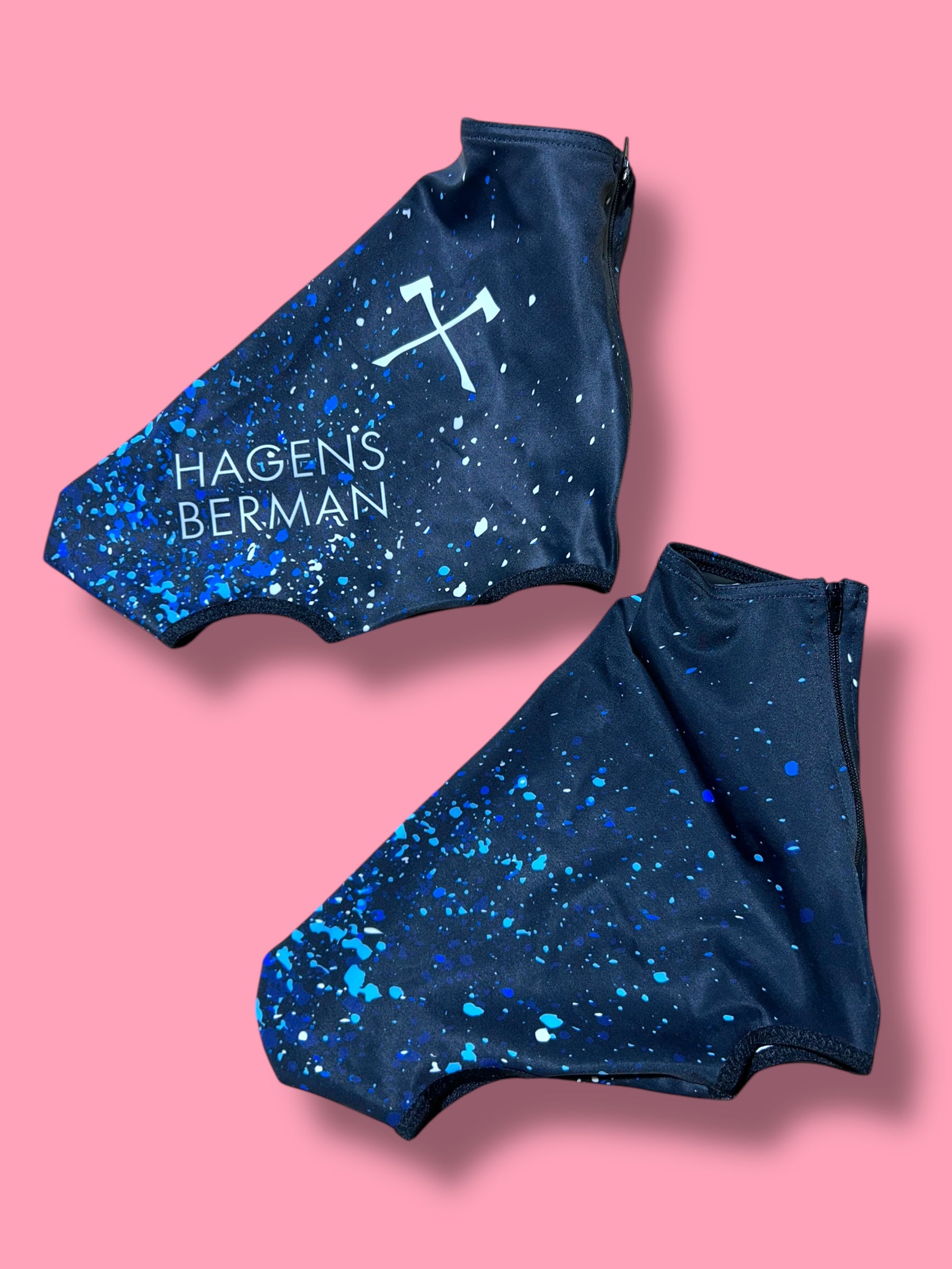 TT Time Trial Aero Shoe Covers Warmers Race Rider Issued |Hagens Bermans Ale| Pro Cycling Kit