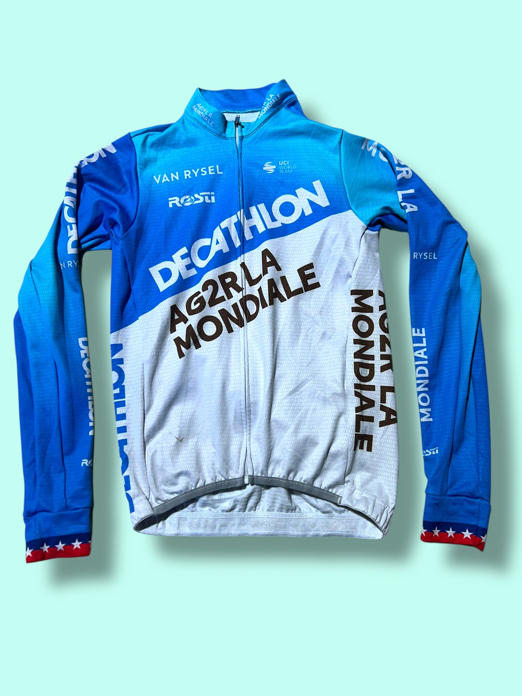 Jersey Midweight WARBASSE  Thermal Long Sleeve Racing Maillot   | Decathlon AG2R La Mondiale  | Rosti | Pro Cycling Kit