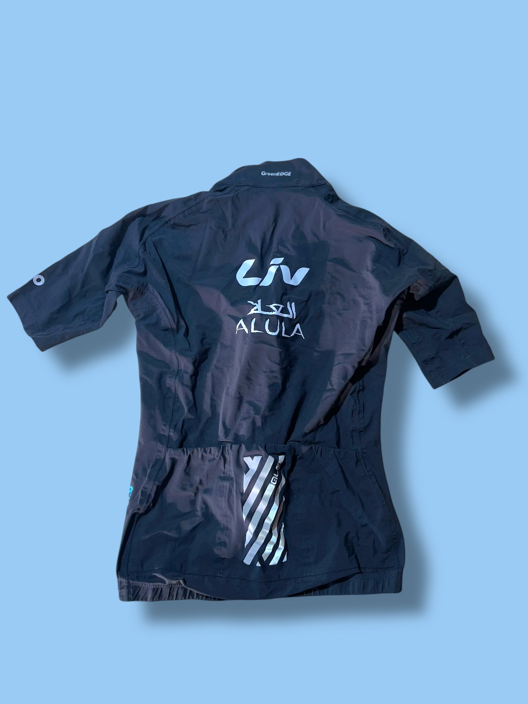 Rain Jersey Winter Waterproof short Sleeve  Klimatik Racing Packable Womens| Ale |  Jayco Alula| Pro Cycling Kit