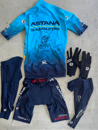 Thermal Jersey, Thermal Bibs, Gloves, Arm & Leg Warmers Bundle | Giordana | Astana | Pro Team Cycling Kit