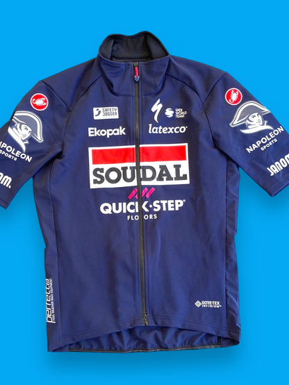 Perfetto Jacket Short Sleeve Waterproof Windproof | Castelli | Soudal Quick-Step | Pro Team Cycling Kit