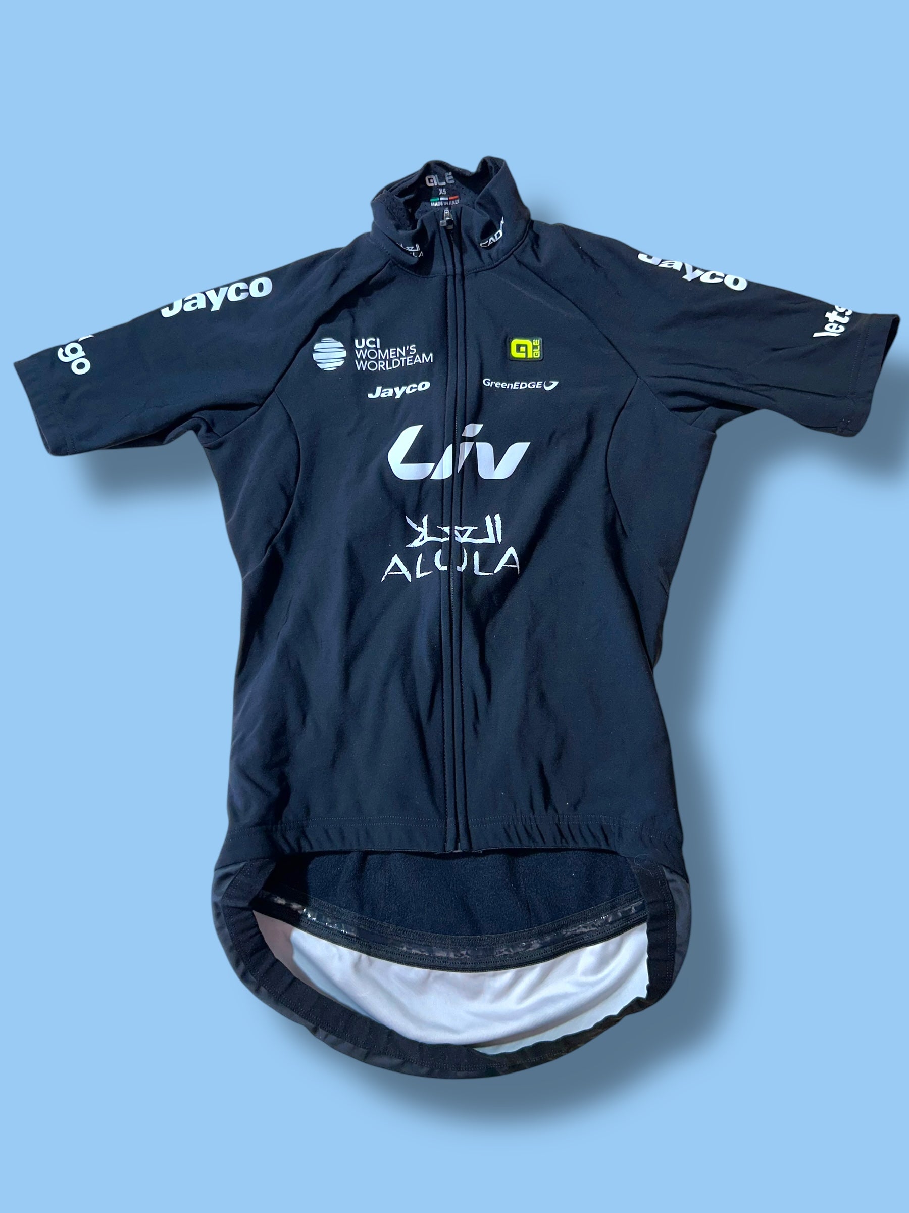 Winter Gabba Short Sleeve Winter Jersey Jacket Thermal Racing Klimatik Womens| Ale |  Jayco Alula| Pro Cycling Kit