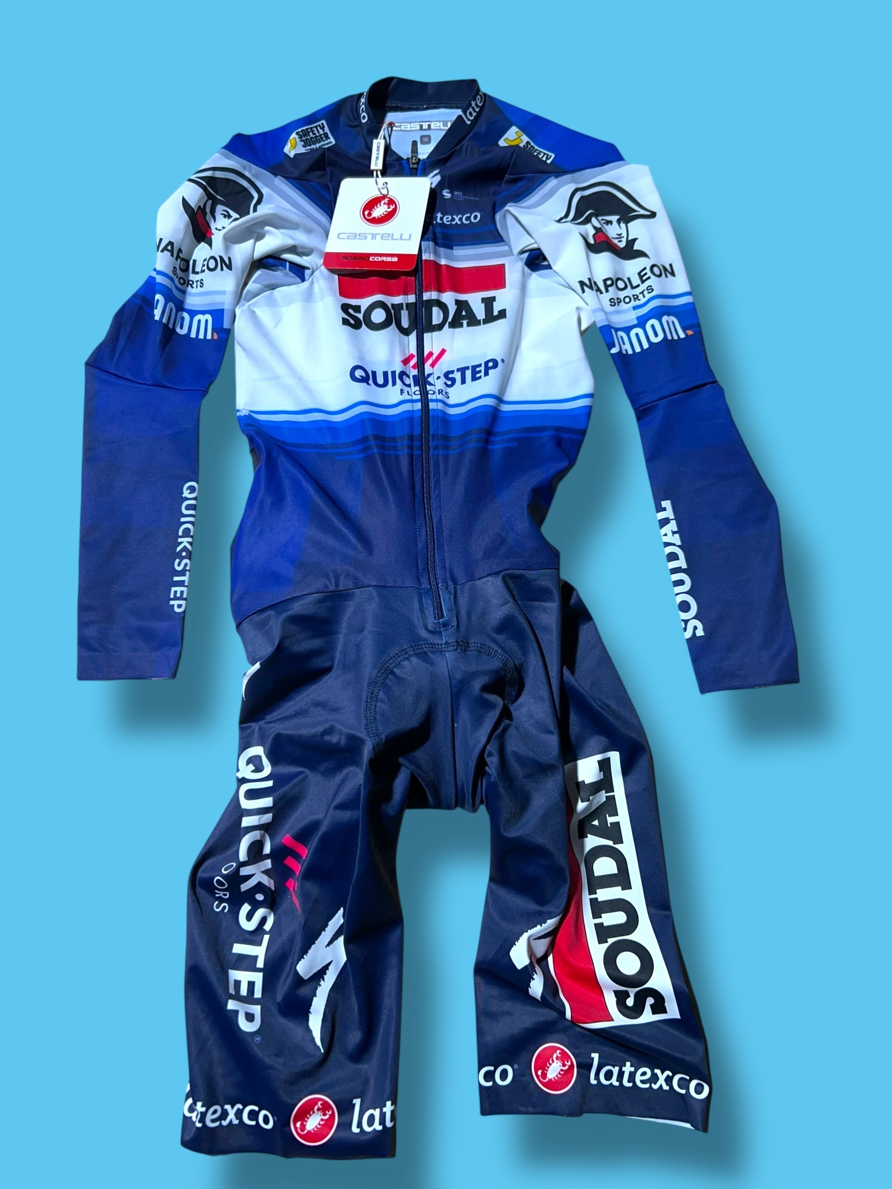 Bodypaint 4.x Speed Suit  TT Suit Time Trial Triathlon Aerosuit  Pro Rider Issued | Castelli |  Soudal Quick-Step Cycling Kit