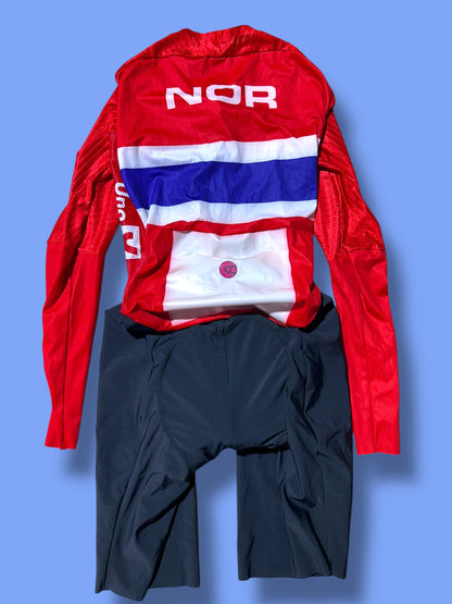 TT Suit Time Trial Aerosuit Team Issued | Norway Uno-X| Pro Cycling Kit